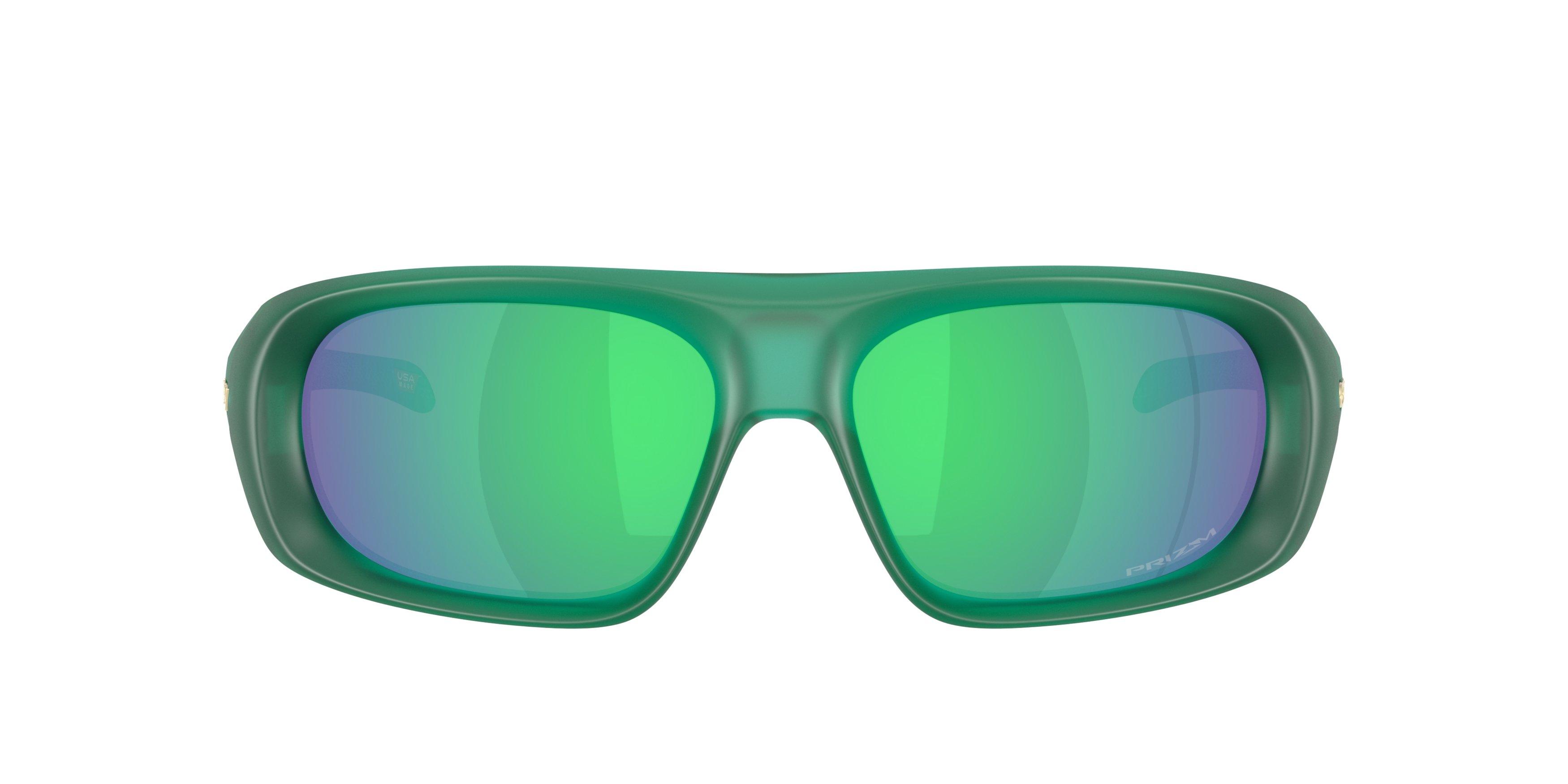 Oakley Belleville Prizm Jade Sunglasses - Transparent Viridian - GREEN Thumbnail View 3