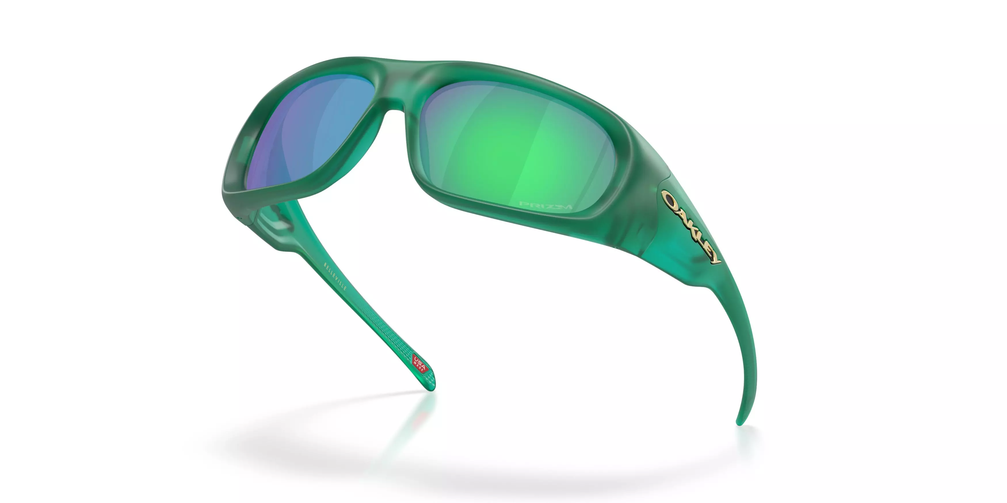 Oakley Belleville Prizm Jade Sunglasses - Transparent Viridian - GREEN