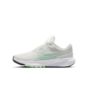 Nike Star Runner 5 "Summit White/Black/Barely Green/Arctic Green" Grade School Boys' Running Shoe - WHITE/BLACK/GREEN/GREEN