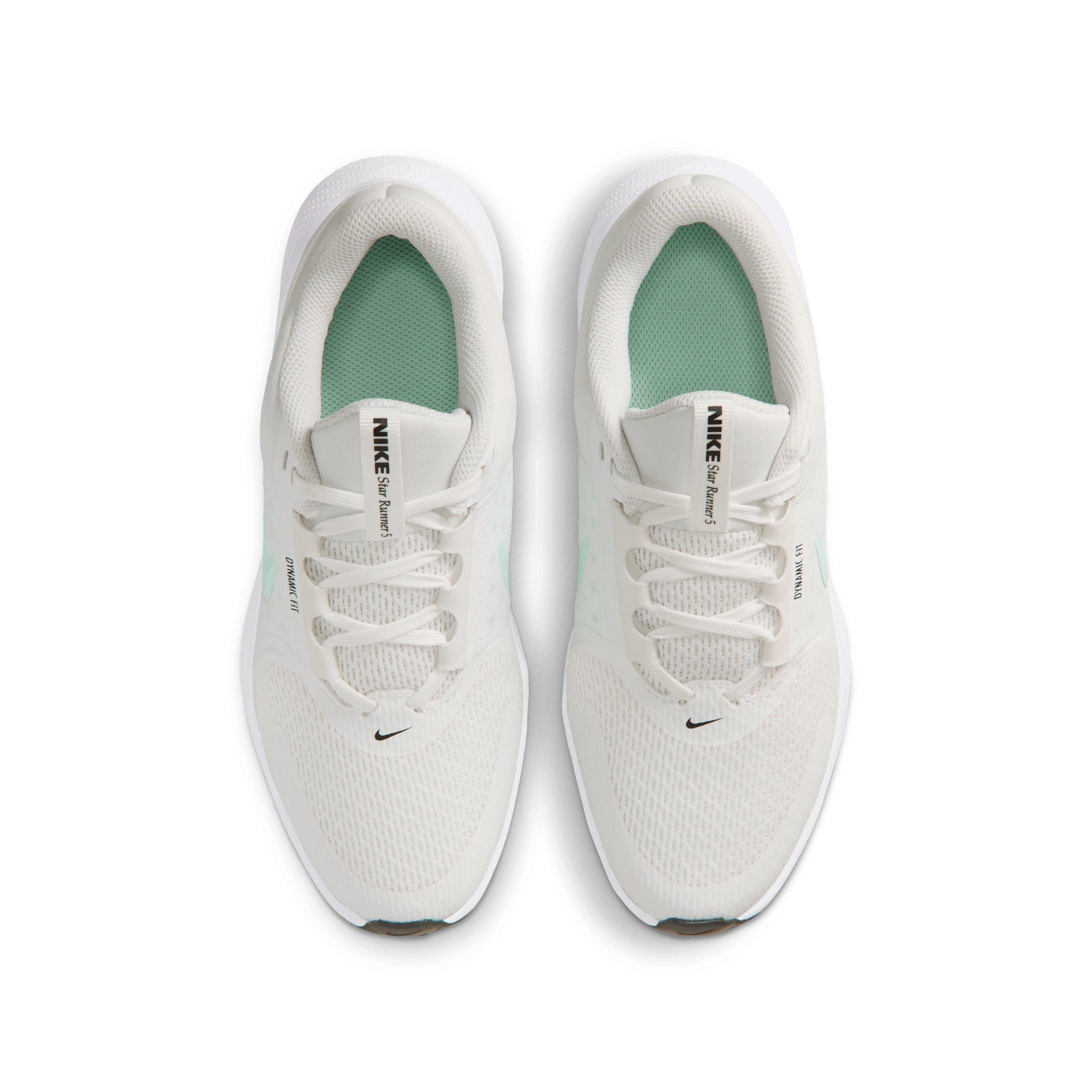 Nike Star Runner 5 "Summit White/Black/Barely Green/Arctic Green" Grade School Boys' Running Shoe - WHITE/BLACK/GREEN/GREEN