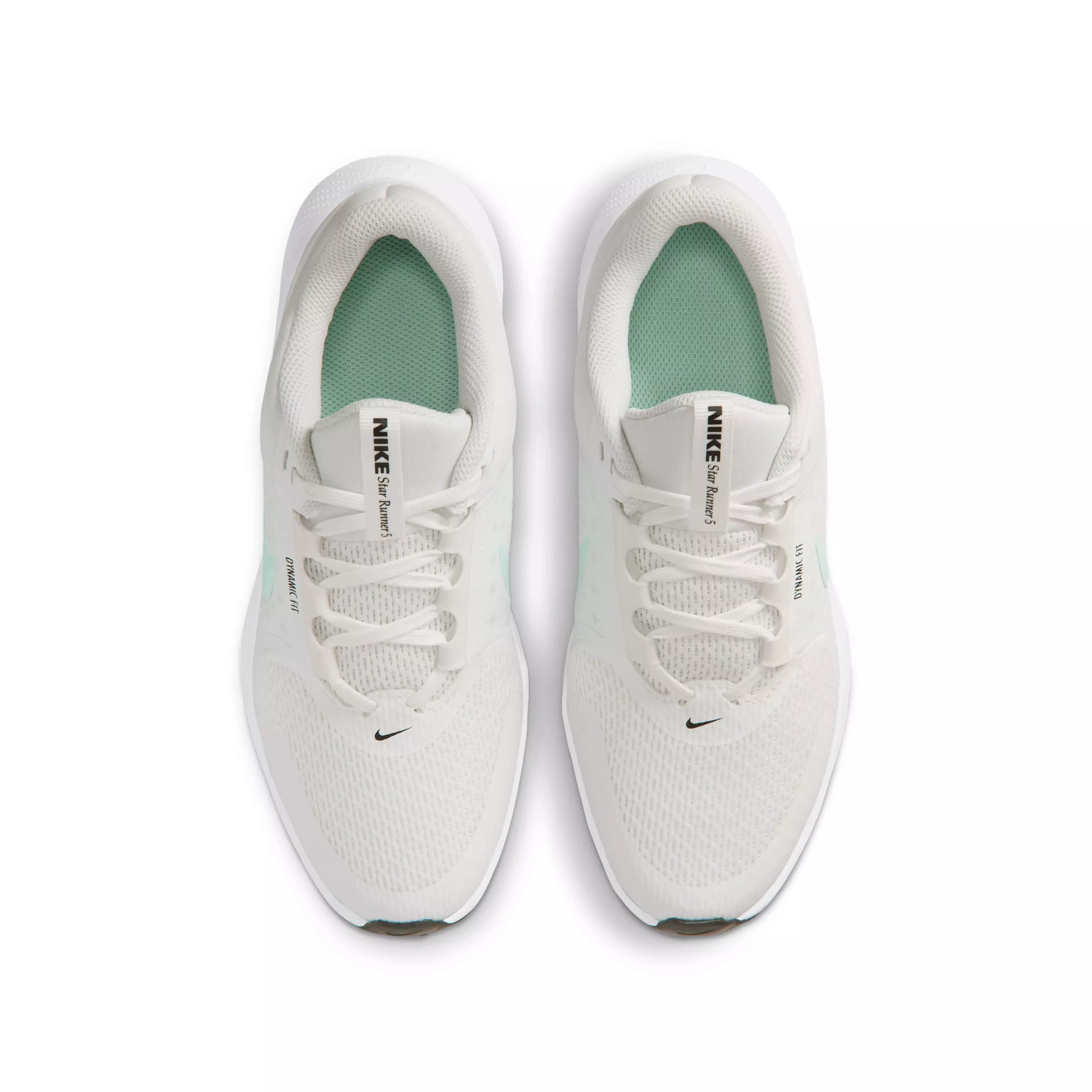 Nike Star Runner 5 "Summit White/Black/Barely Green/Arctic Green" Grade School Boys' Running Shoe - WHITE/BLACK/GREEN/GREEN