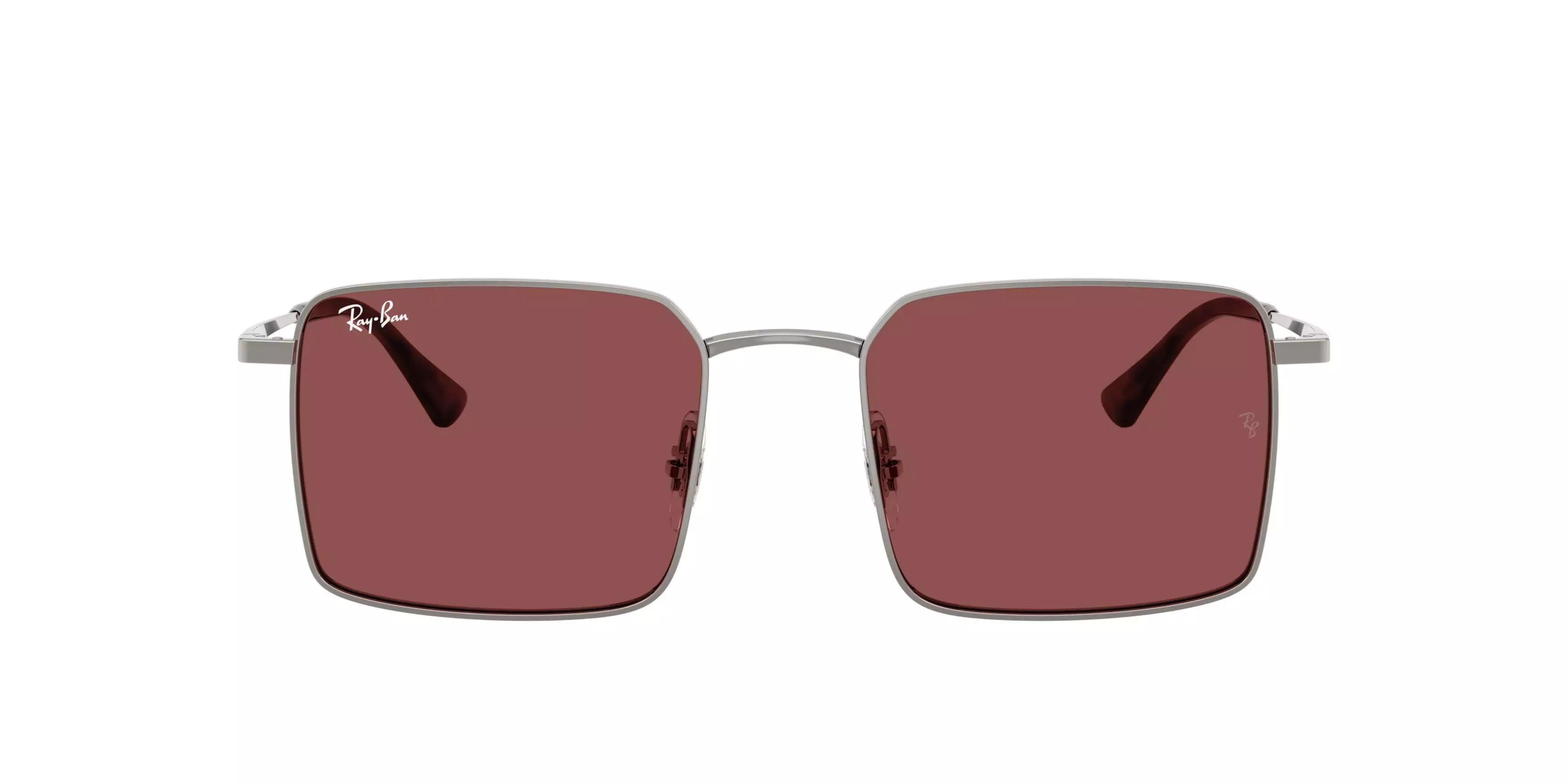 Ray-Ban Idan Bio-Based Dark Violet Sunglasses &ndash; Polished Gunmetal - GREY/PURPLE