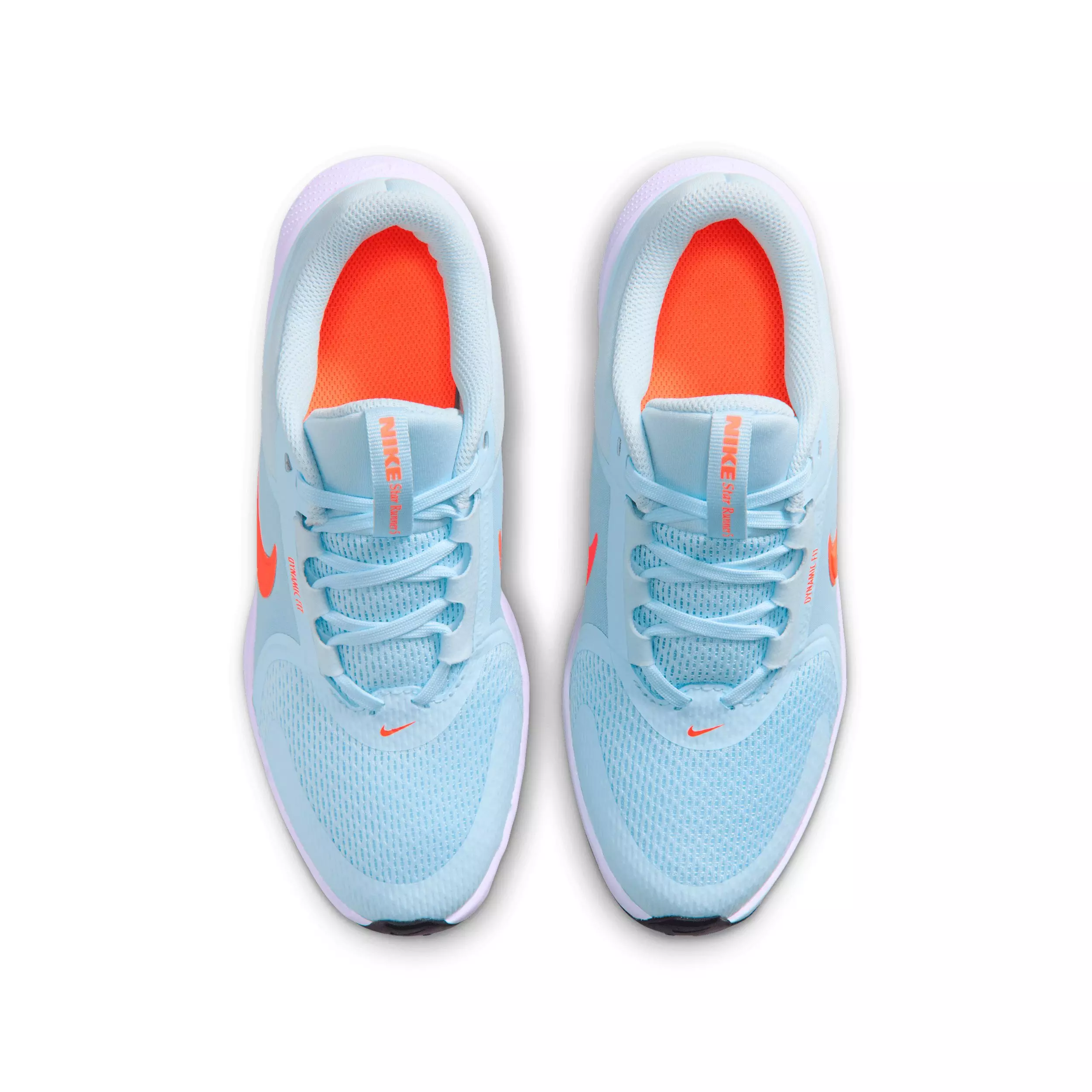 Nike Star Runner 5 "Glacier Blue/Energy/Black/Total Orange" Grade School Boys' Running Shoe - BLUE/ENERGY/BLACK/ORANGE