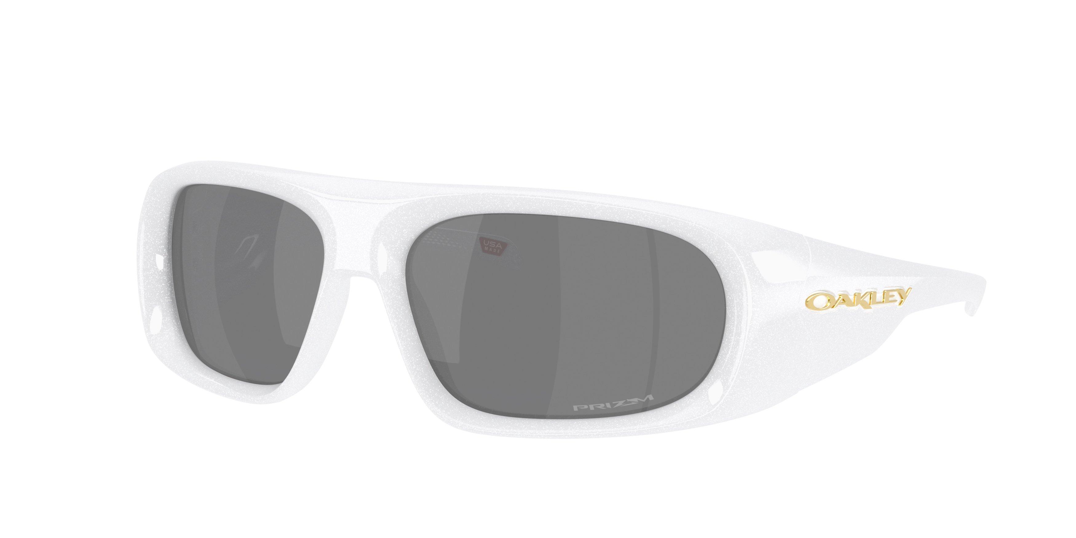 Oakley Belleville Prizm Black Sunglasses - Pearl White - WHITE/BLACK Thumbnail View 1