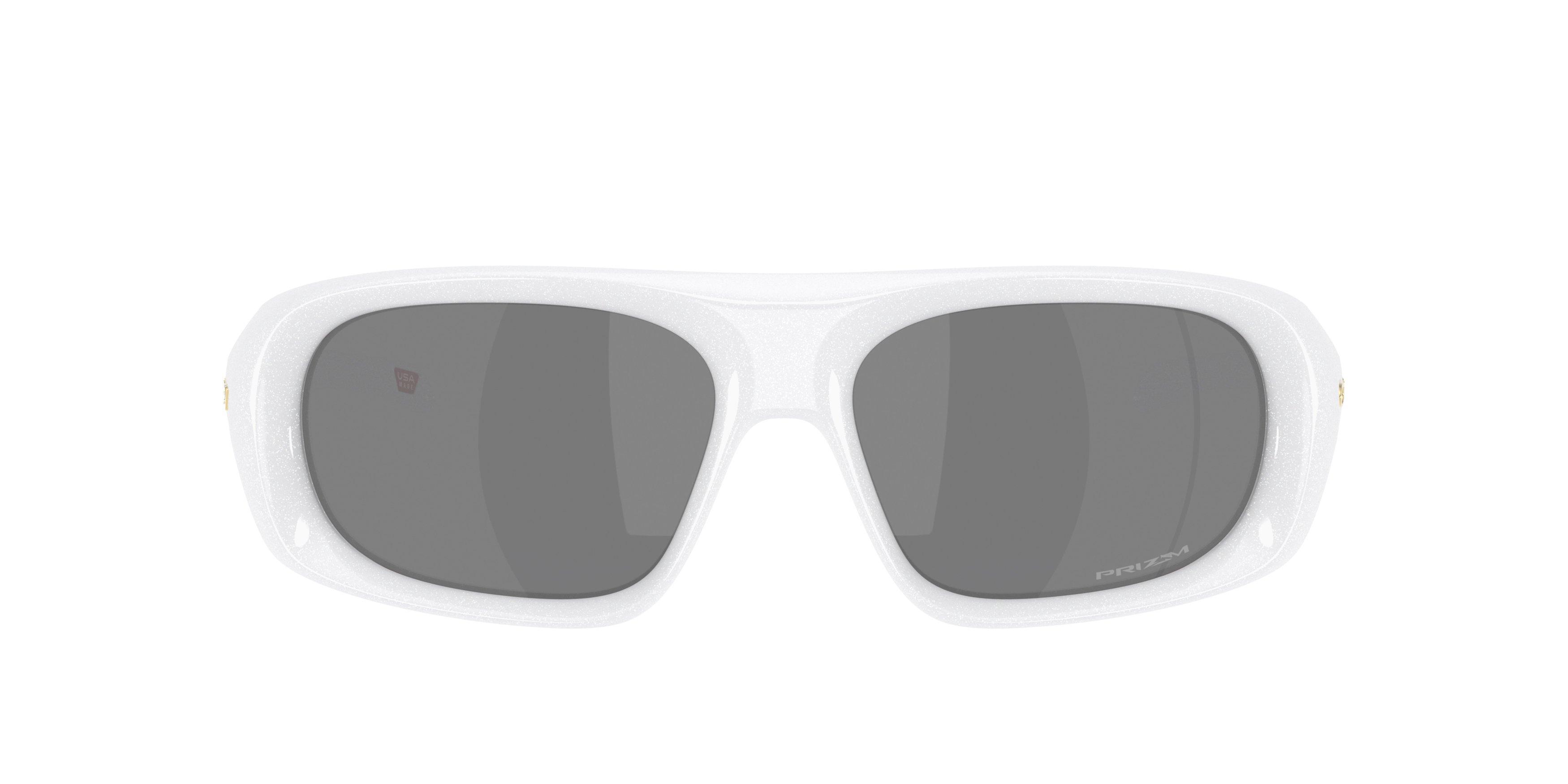 Oakley Belleville Prizm Black Sunglasses - Pearl White - WHITE/BLACK Thumbnail View 3