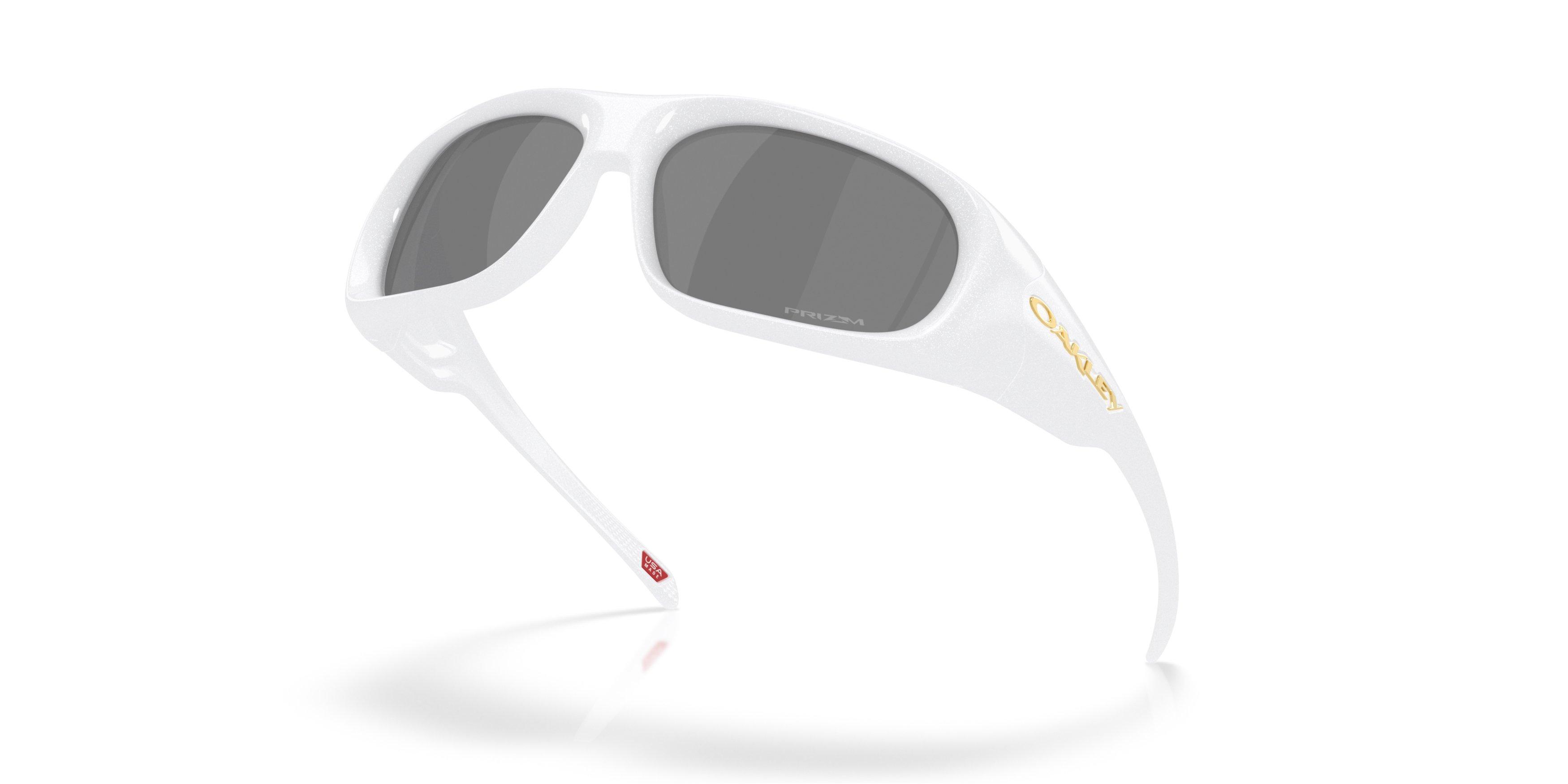 Oakley Belleville Prizm Black Sunglasses - Pearl White - WHITE/BLACK Thumbnail View 4