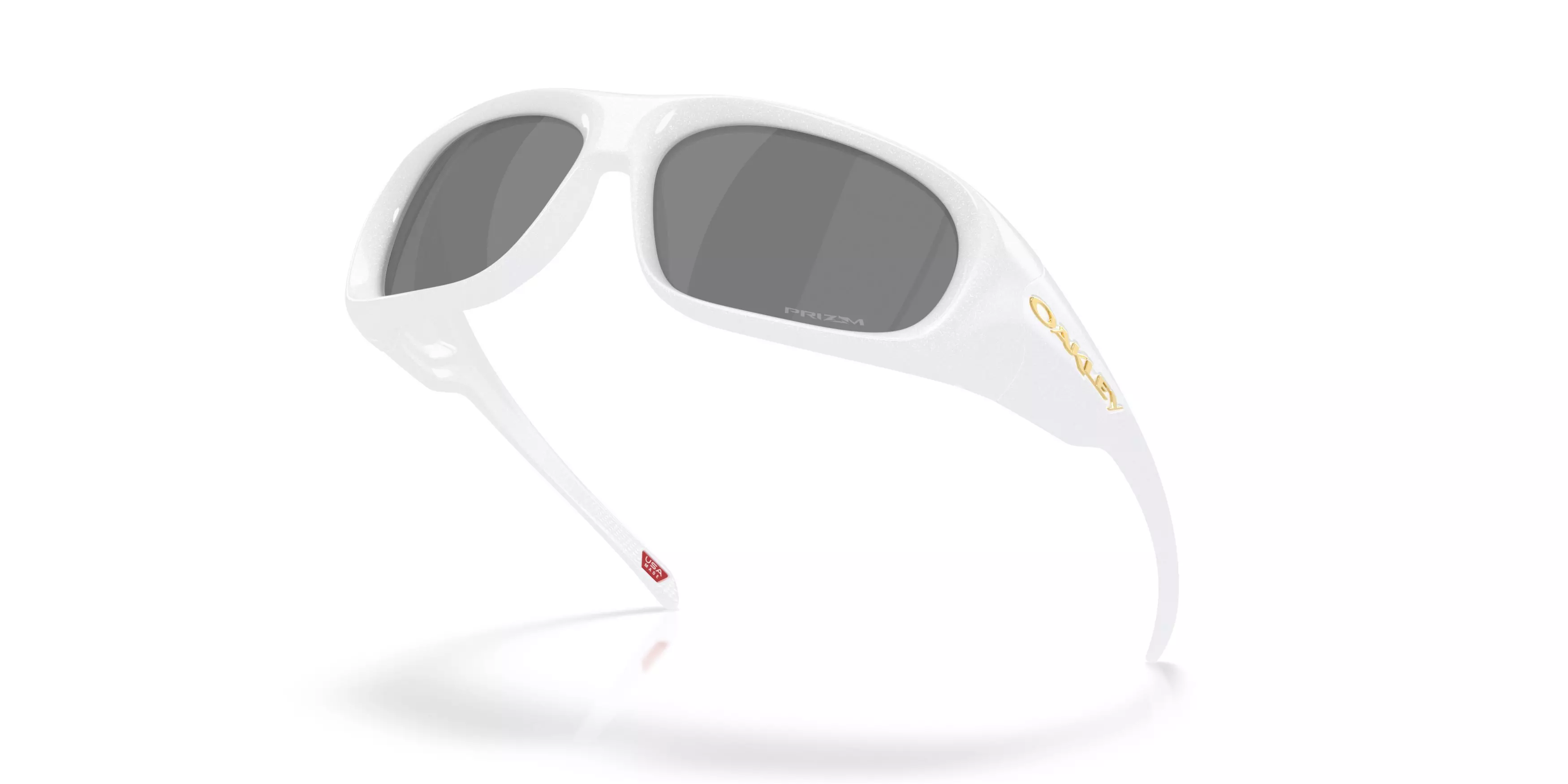 Oakley Belleville Prizm Black Sunglasses - Pearl White - WHITE/BLACK