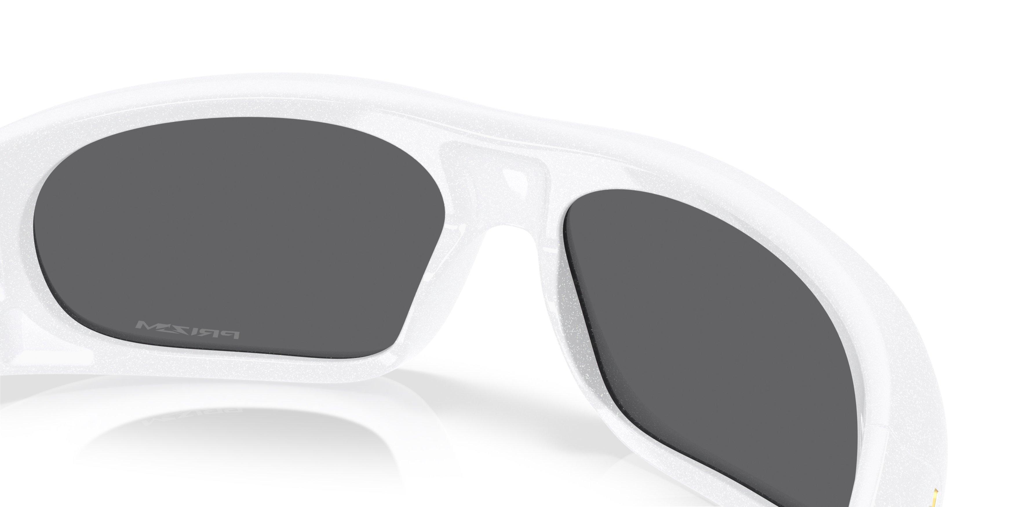 Oakley Belleville Prizm Black Sunglasses - Pearl White - WHITE/BLACK Thumbnail View 6