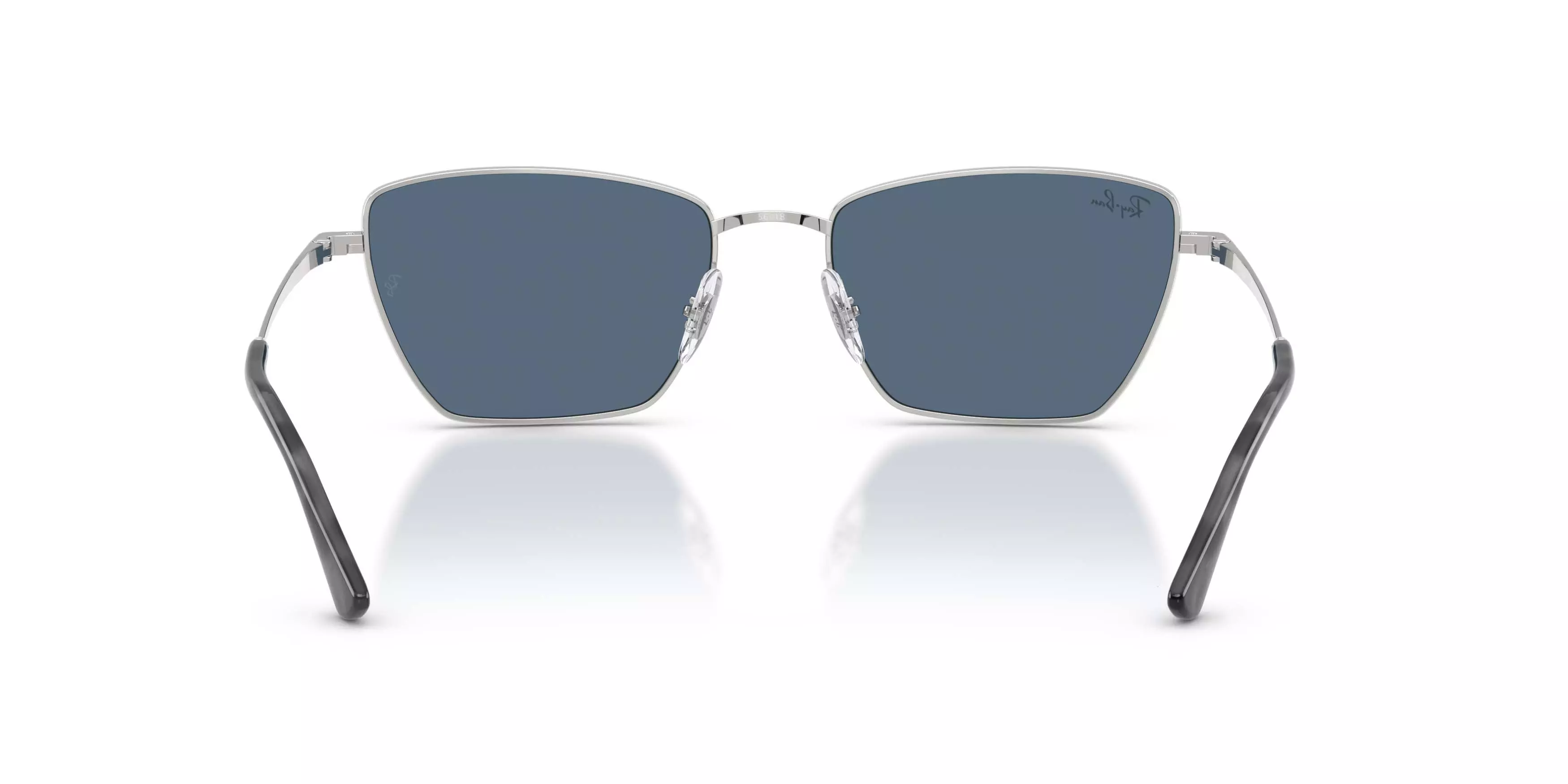 Ray-Ban Drea Bio-Based Dark Blue Sunglasses &ndash; Polished Silver - SILVER/BLUE
