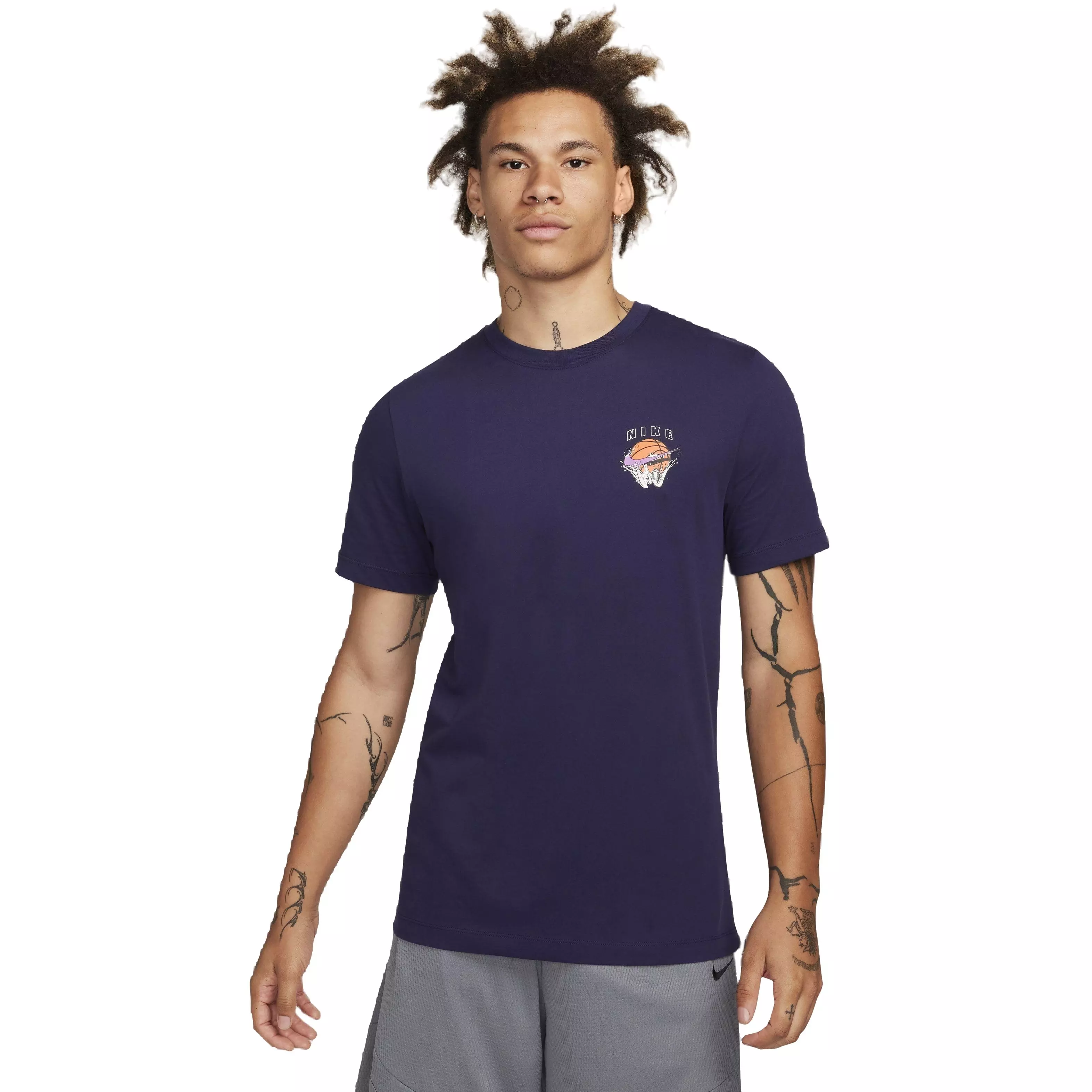 Nike Men's Dri-FIT Basketball T-Shirt - PURPLE