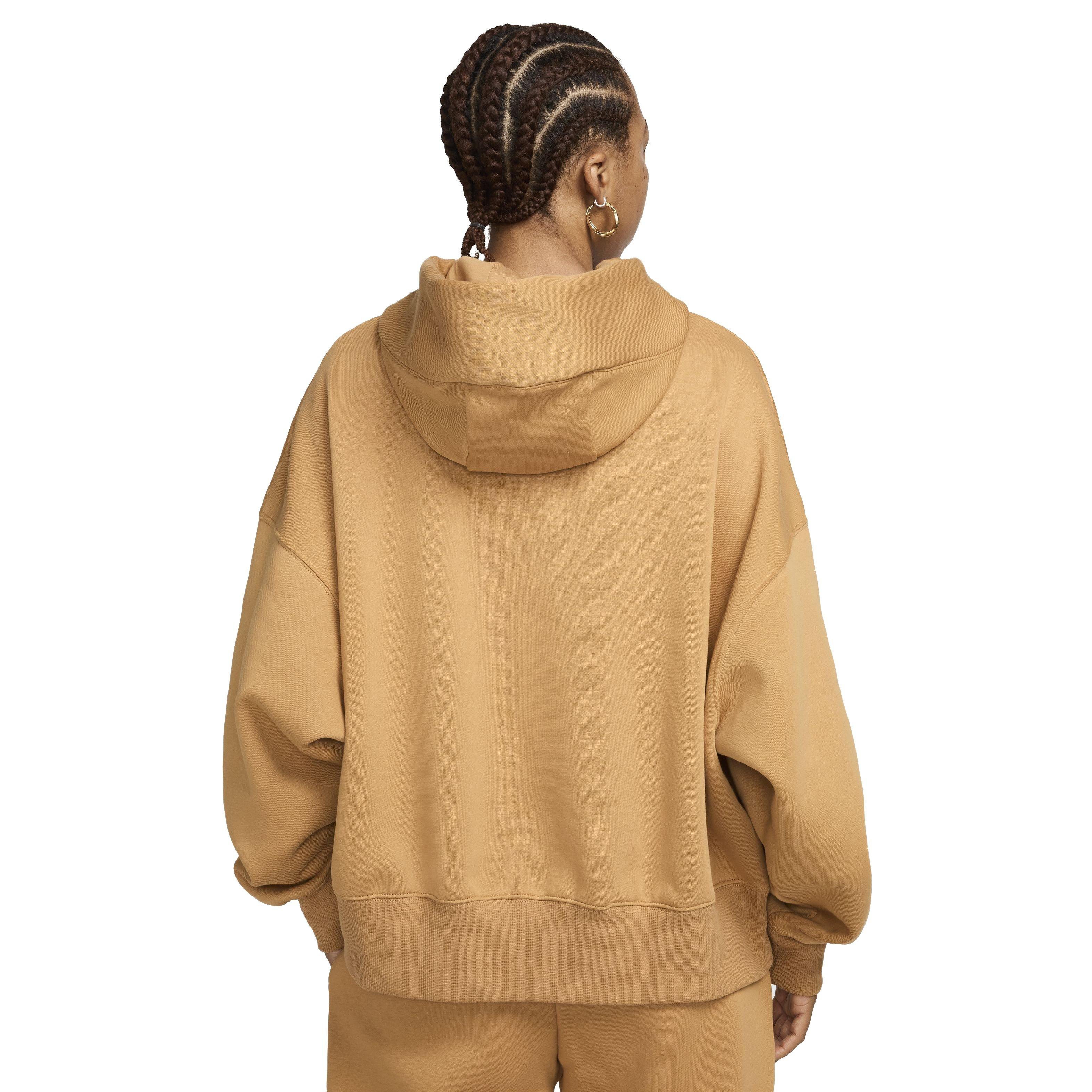 Nike Women's Sportswear Phoenix Fleece Over-Oversized Pullover Hoodie - BROWN Thumbnail View 2
