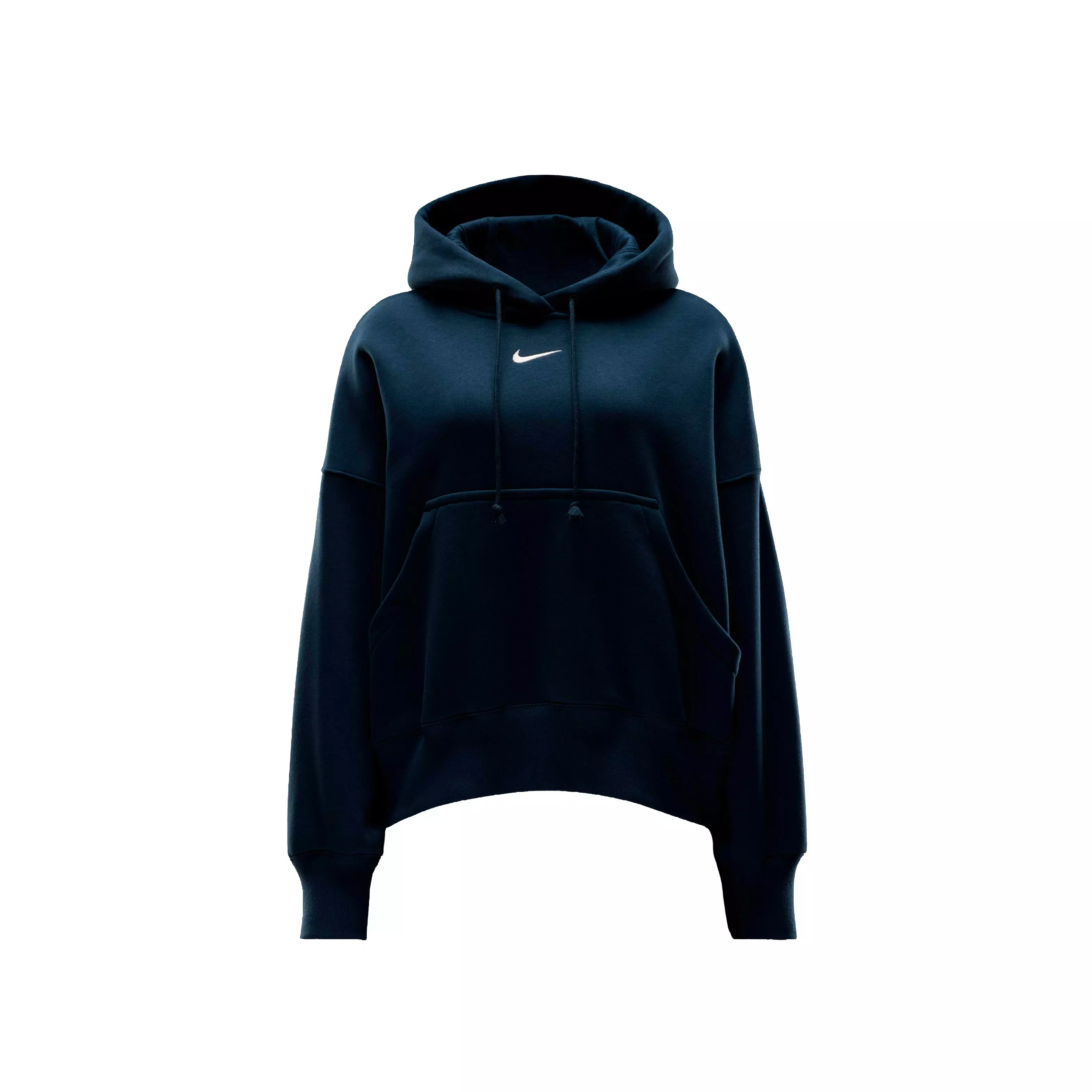 Nike Women's Sportswear Phoenix Fleece Over-Oversized Pullover Hoodie - NAVY