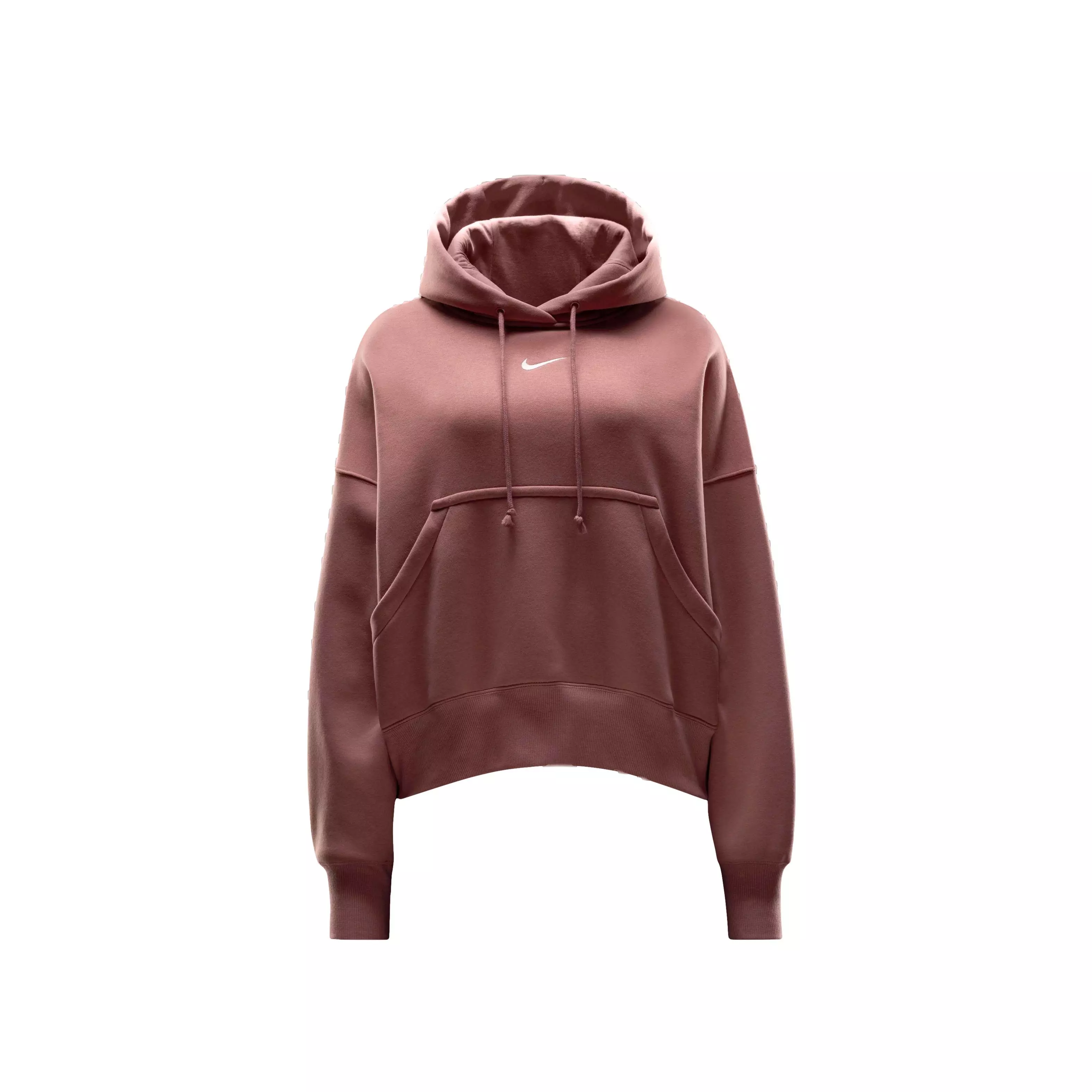 Nike Women's Sportswear Phoenix Fleece Over-Oversized Pullover Hoodie - SALMON