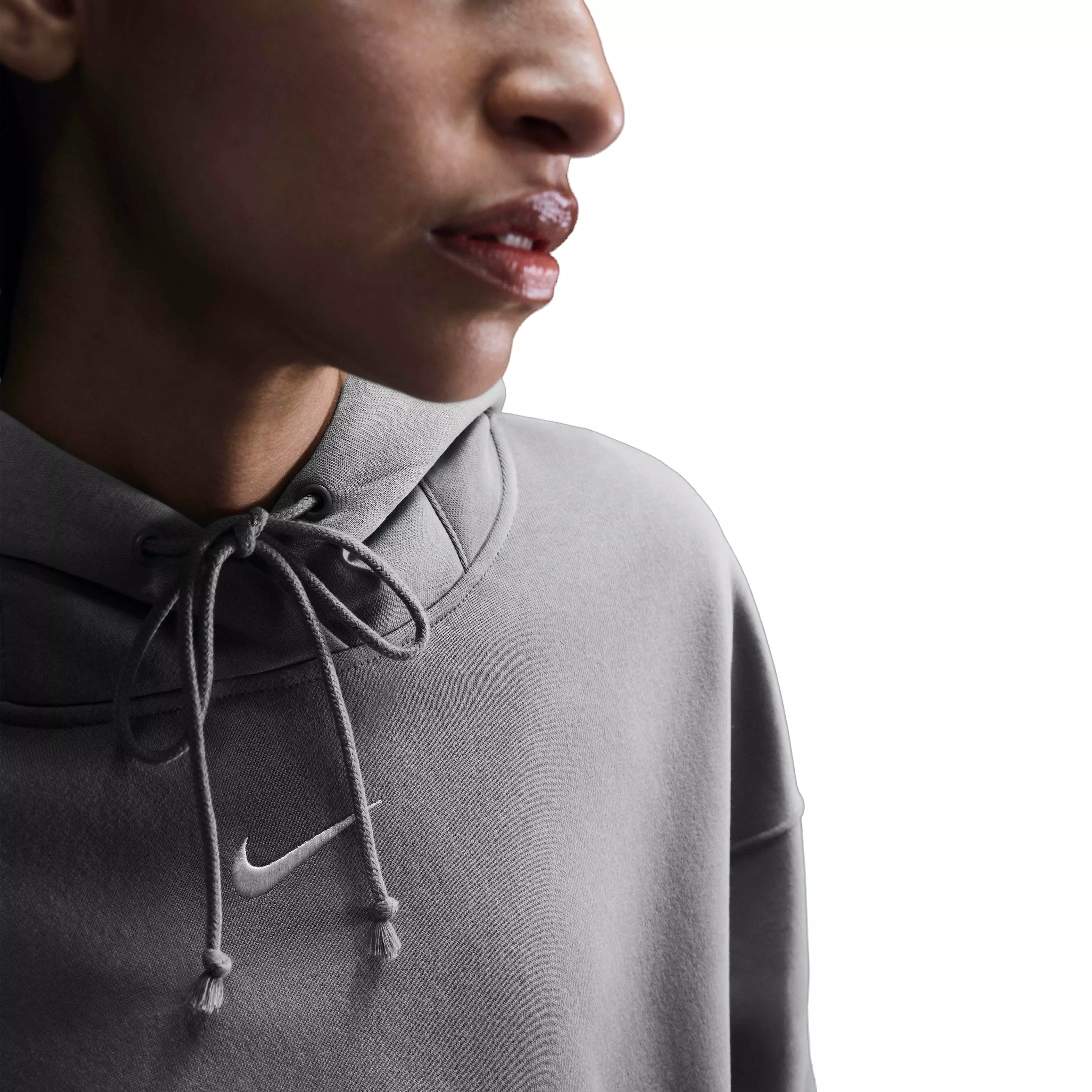 Nike Women's Sportswear Phoenix Fleece Over-Oversized Pullover Hoodie - LT ARMY GREEN