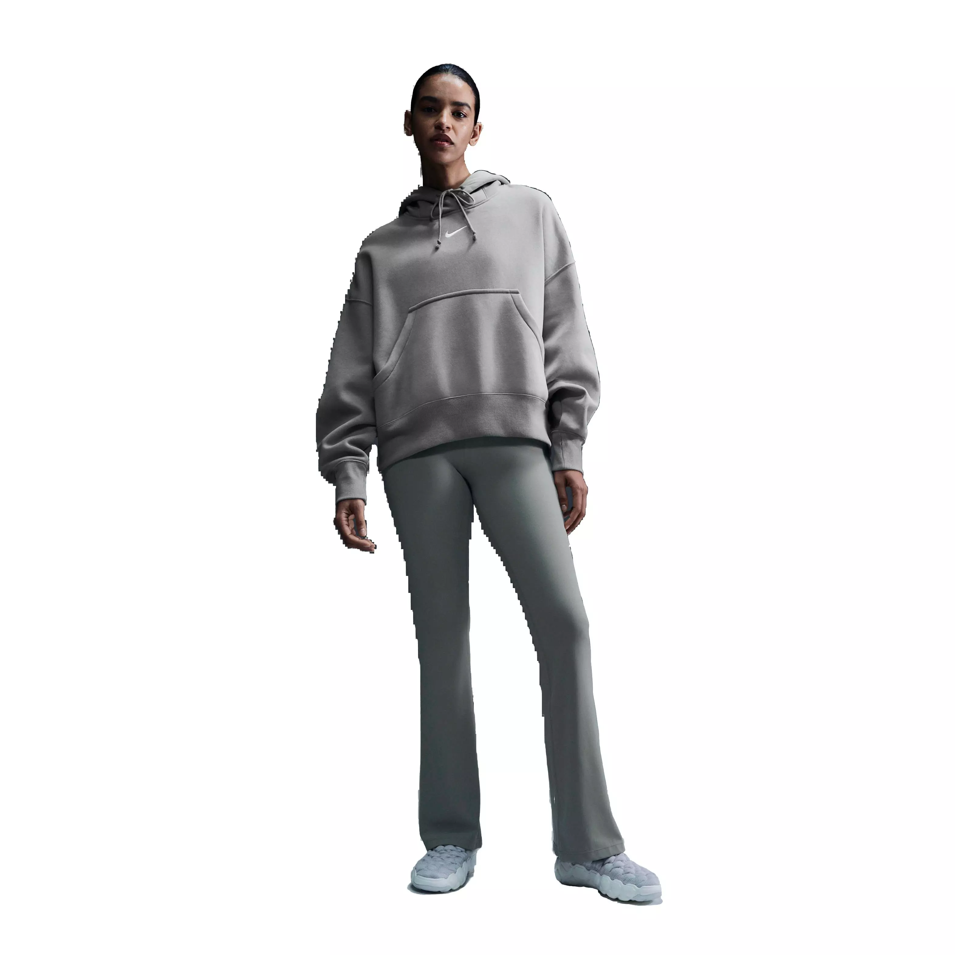 Nike Women's Sportswear Phoenix Fleece Over-Oversized Pullover Hoodie - LT ARMY GREEN