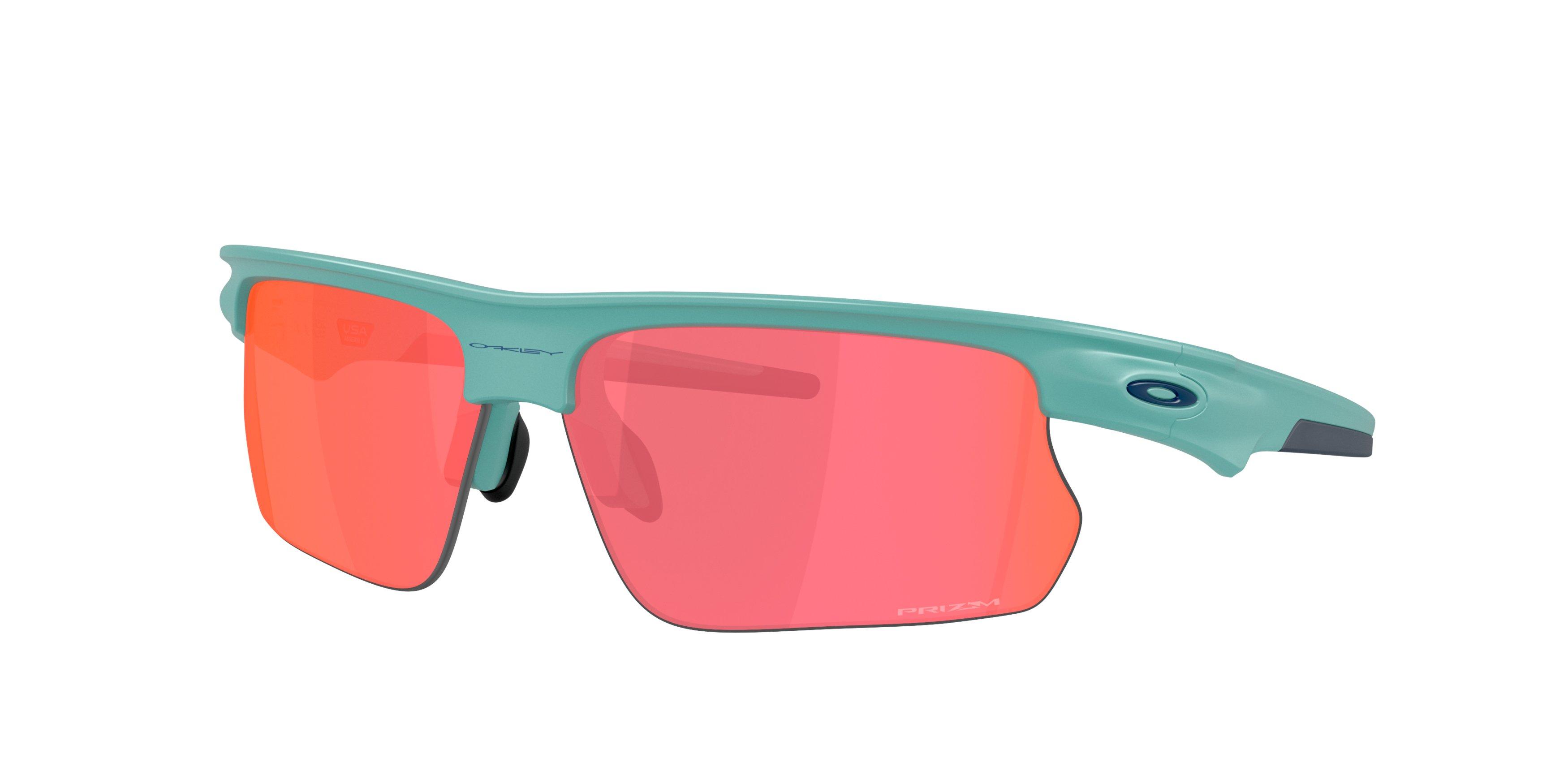 Oakley BiSphaera Prizm Trail Torch Sunglasses - Matte Pacific - BLUE/RED Thumbnail View 1
