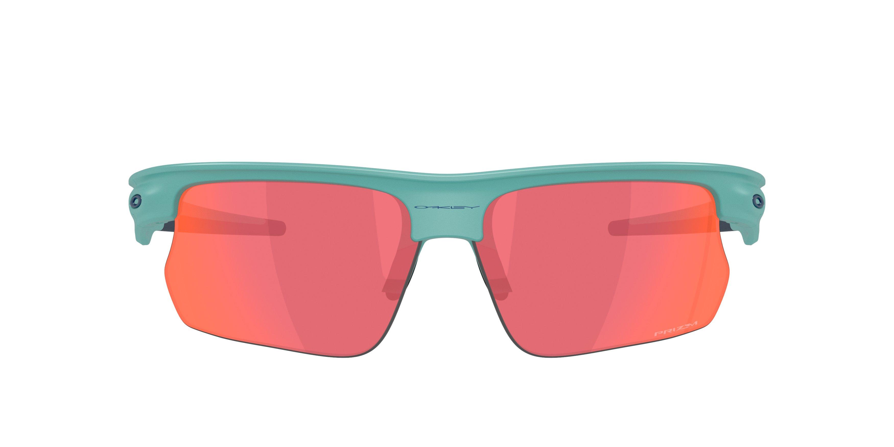 Oakley BiSphaera Prizm Trail Torch Sunglasses - Matte Pacific - BLUE/RED Thumbnail View 3