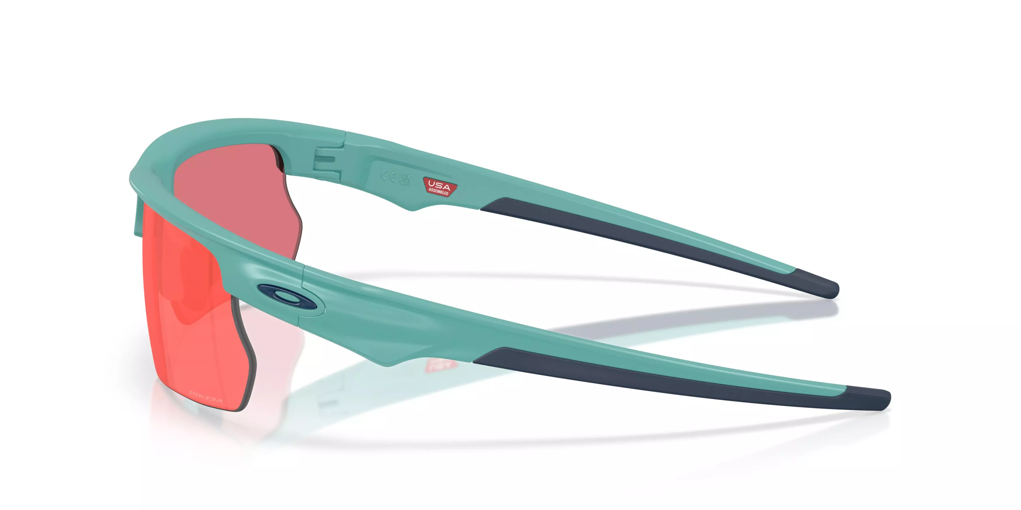 Oakley BiSphaera Prizm Trail Torch Sunglasses - Matte Pacific - BLUE/RED
