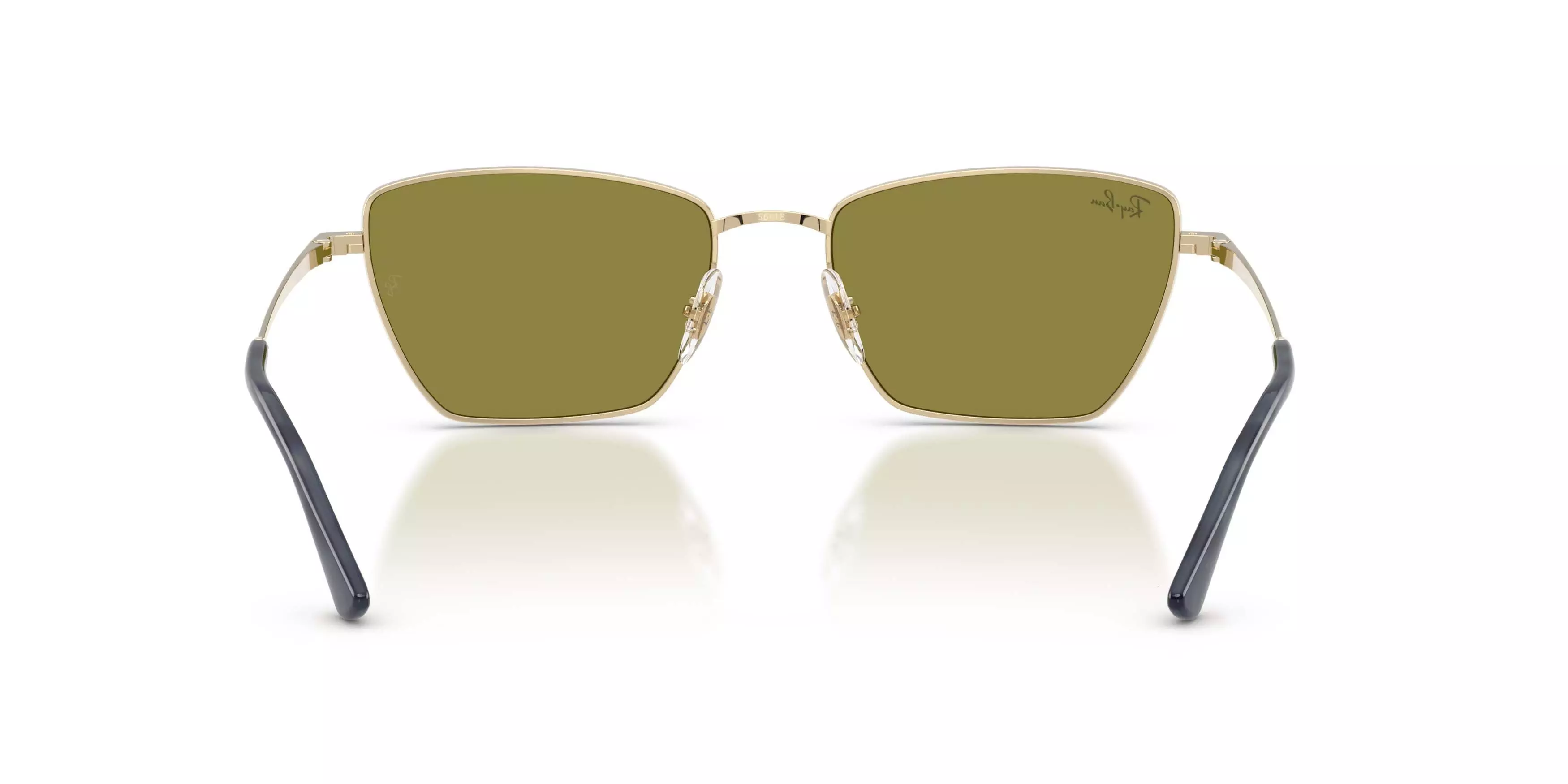 Ray-Ban Drea Bio-Based Green Sunglasses &ndash; Polished Pale Gold - GOLD/GREEN