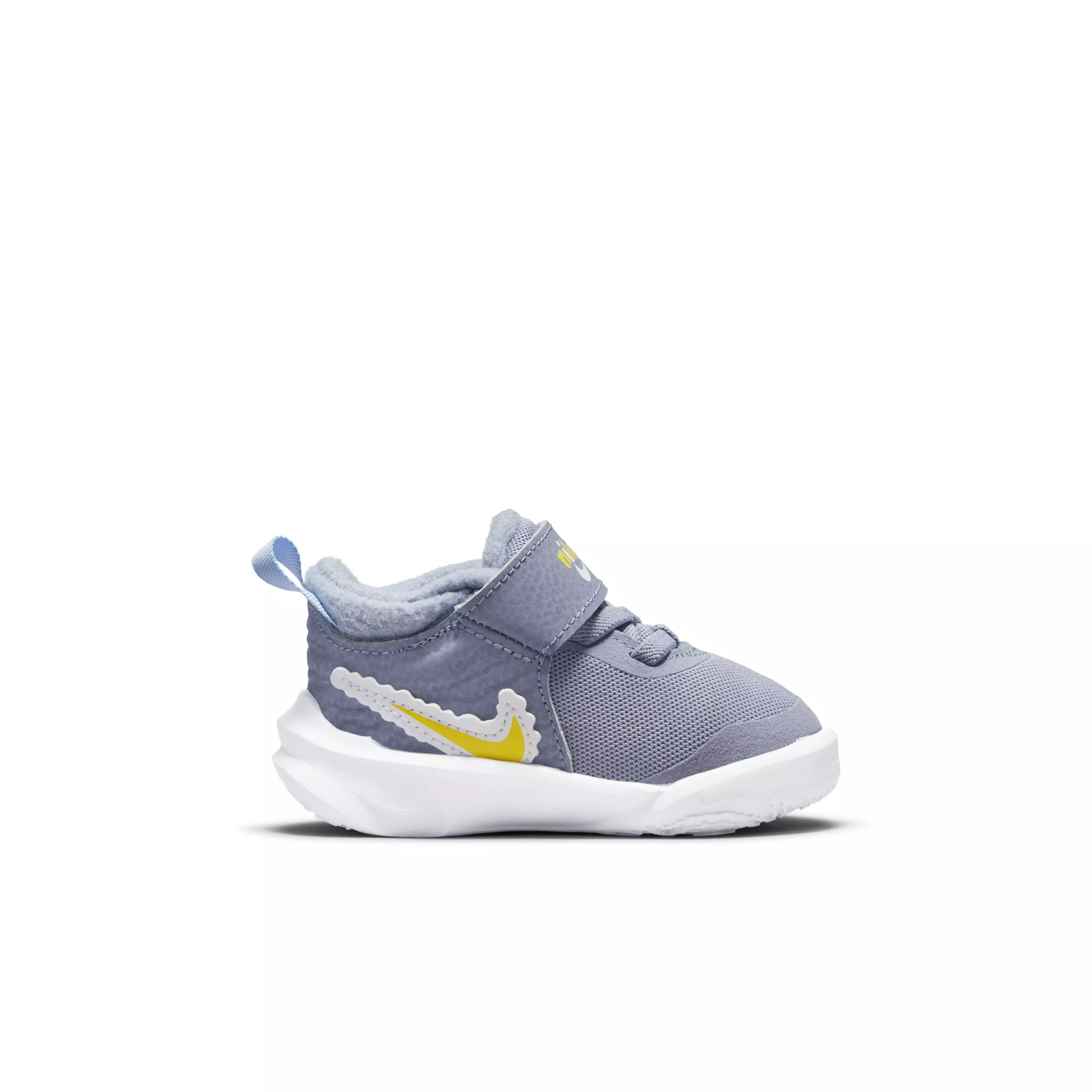 Nike Team Hustle D 10 SE Dream "Ashen Slate/Aluminum/Yellow Strike/White" Infant Boys' Shoe - GREY