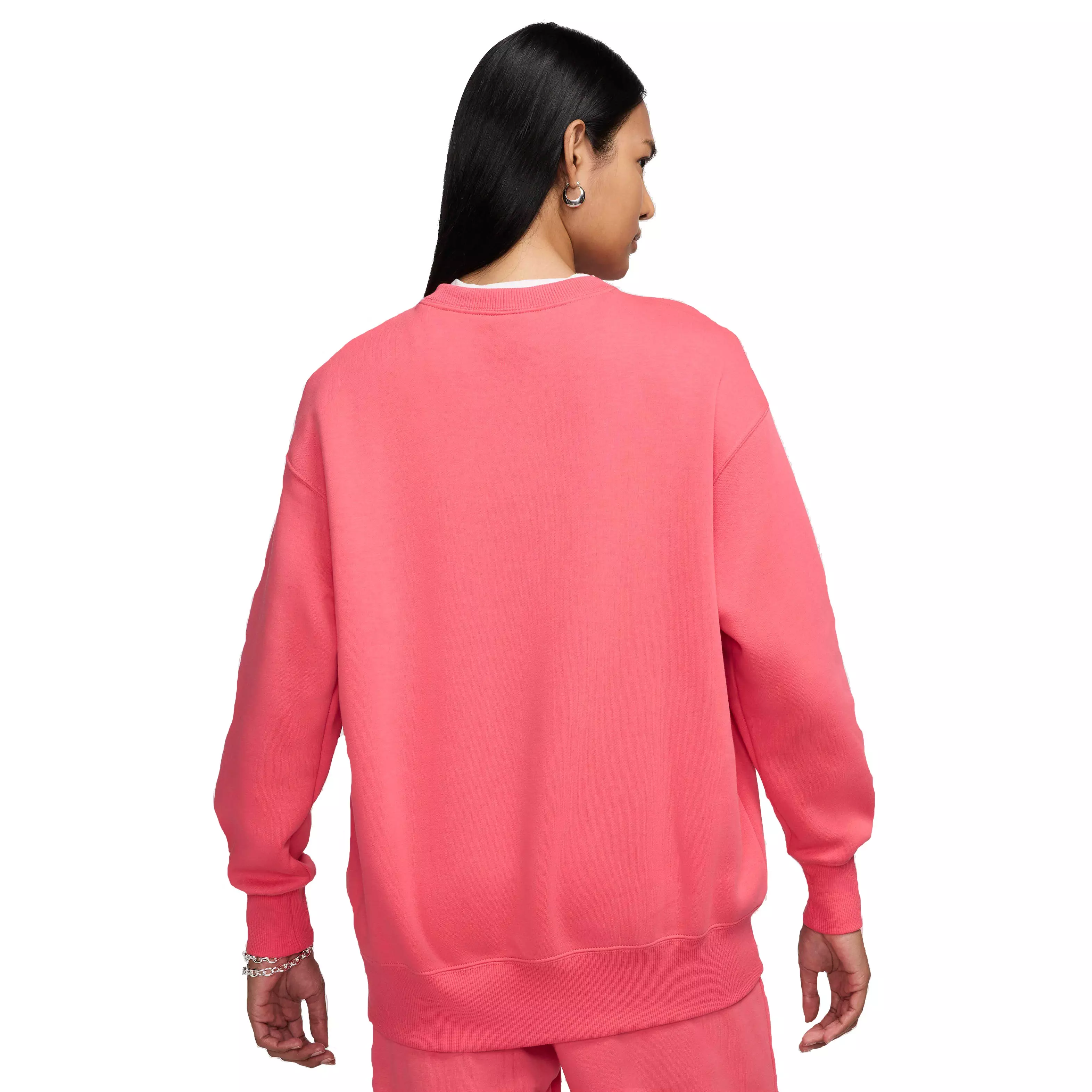 Nike Women's Sportswear Phoenix Fleece Oversized Crewneck Sweatshirt - PINK