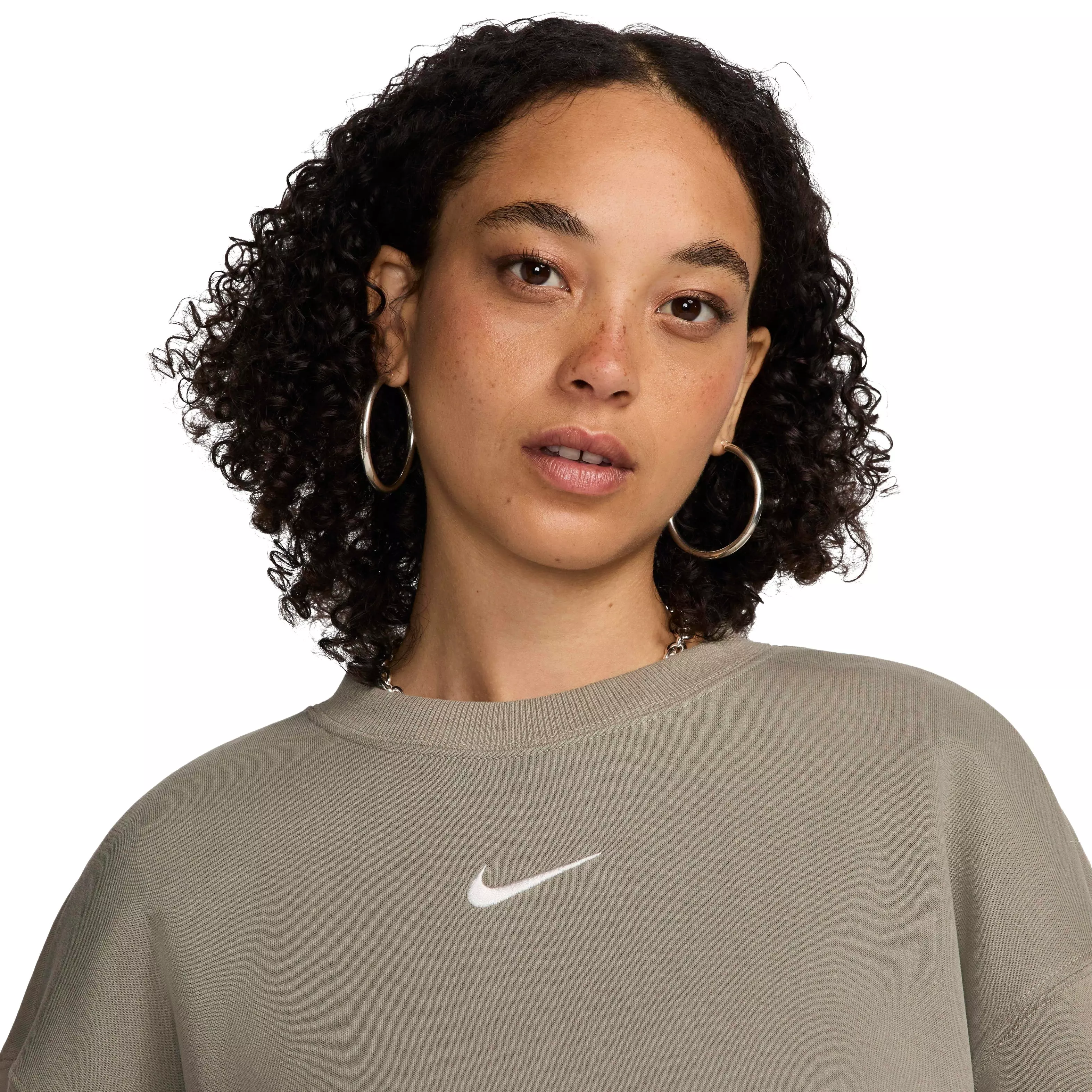 Nike Women's Sportswear Phoenix Fleece Oversized Crewneck Sweatshirt - GREEN