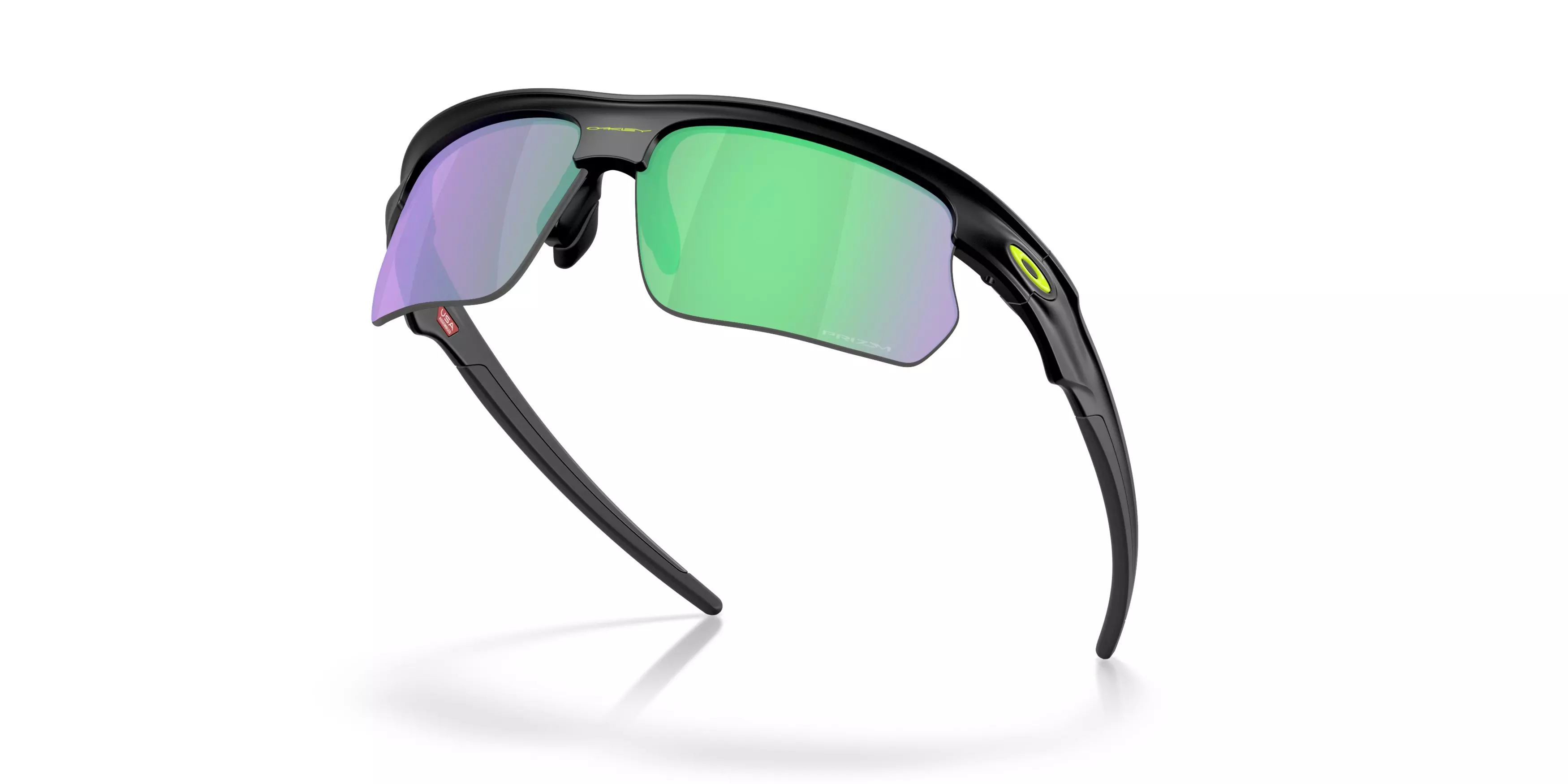 Oakley BiSphaera Prizm Road Jade Sunglasses - Matte Black - BLACK/GREEN