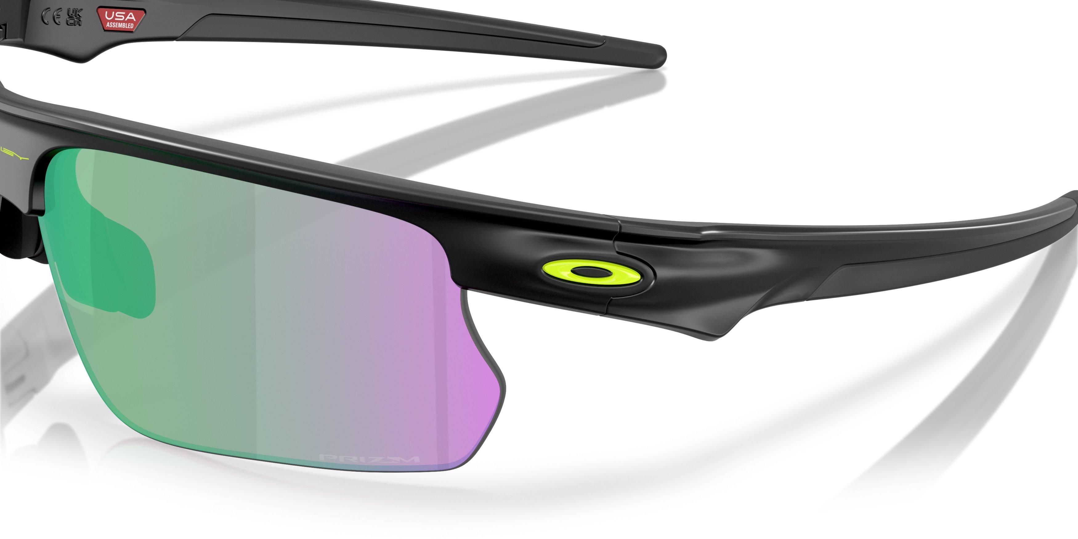 Oakley BiSphaera Prizm Road Jade Sunglasses - Matte Black - BLACK/GREEN Thumbnail View 5