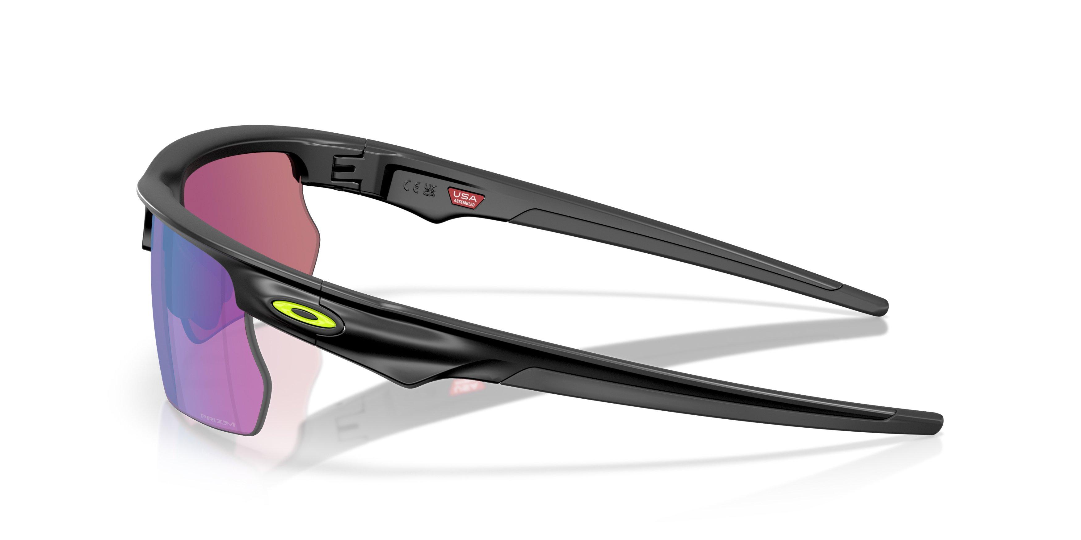 Oakley BiSphaera Prizm Road Jade Sunglasses - Matte Black - BLACK/GREEN Thumbnail View 8