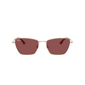 Ray-Ban Drea Bio-Based Dark Violet Sunglasses &ndash; Polished Pale Gold