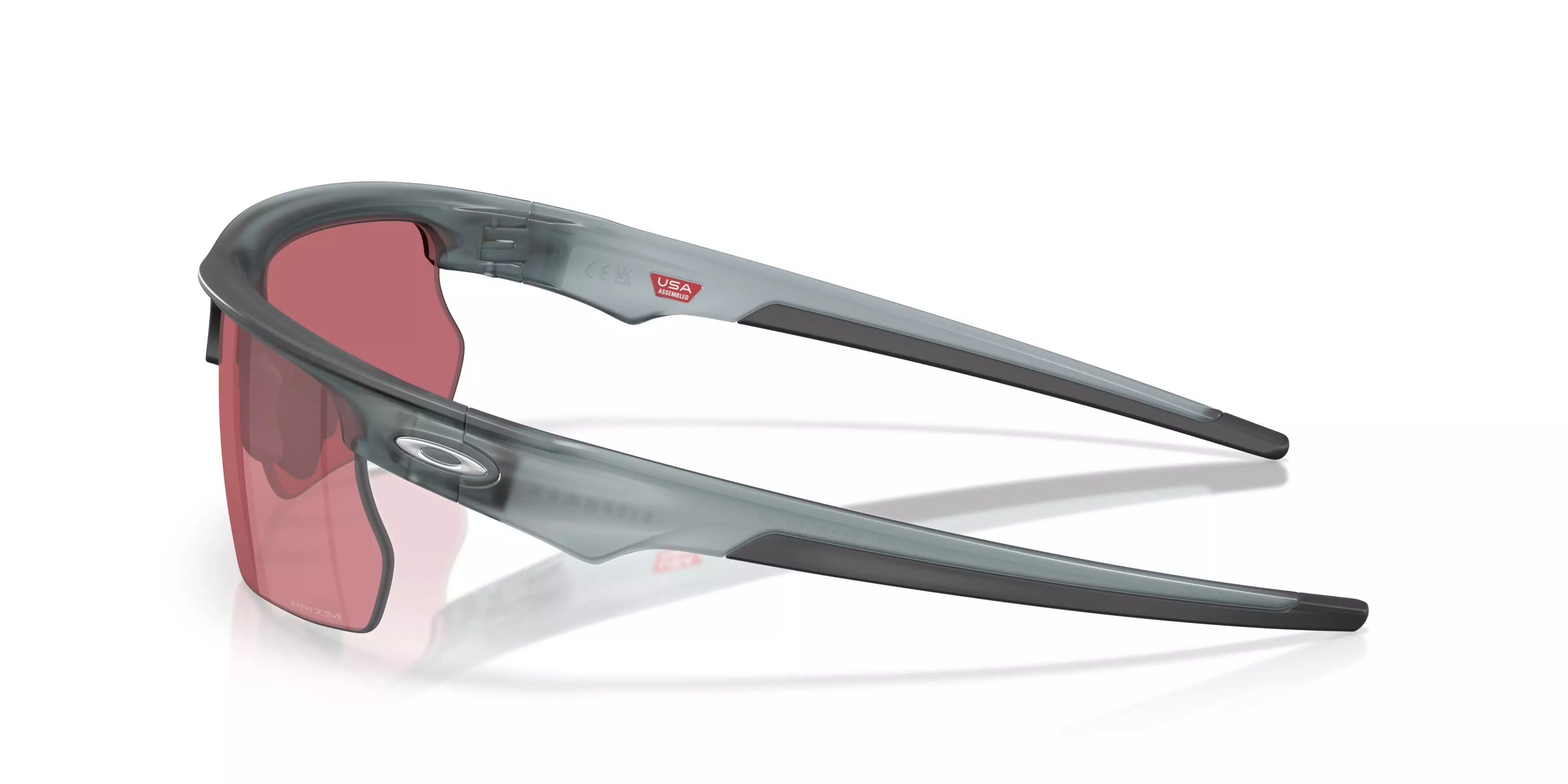 Oakley BiSphaera Prizm Dark Golf Sunglasses - Matte Grey - GREY/RED