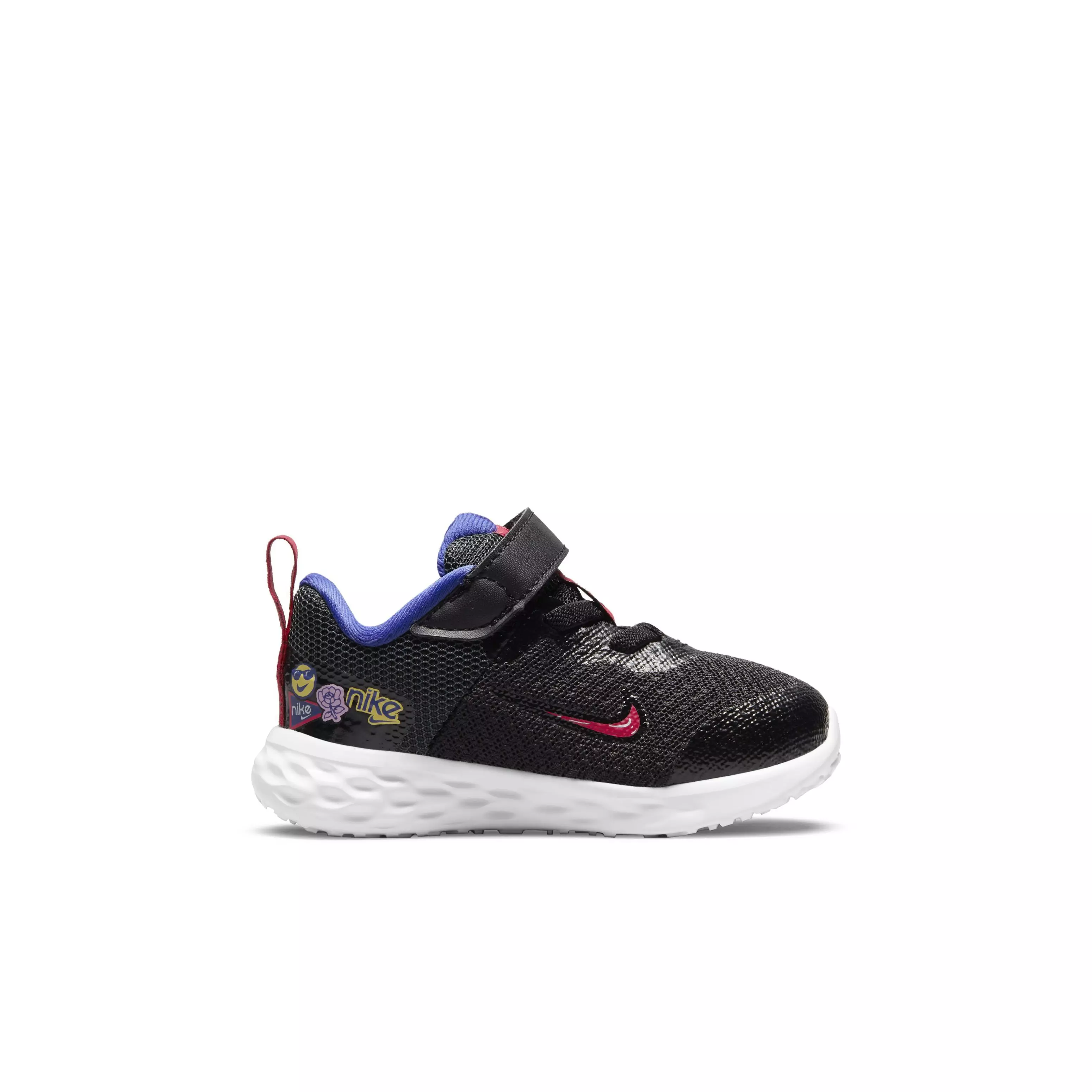Nike Revolution 6 SE "Black/Very Berry/Lapis" Infant Girls' Running Shoe - BLACK