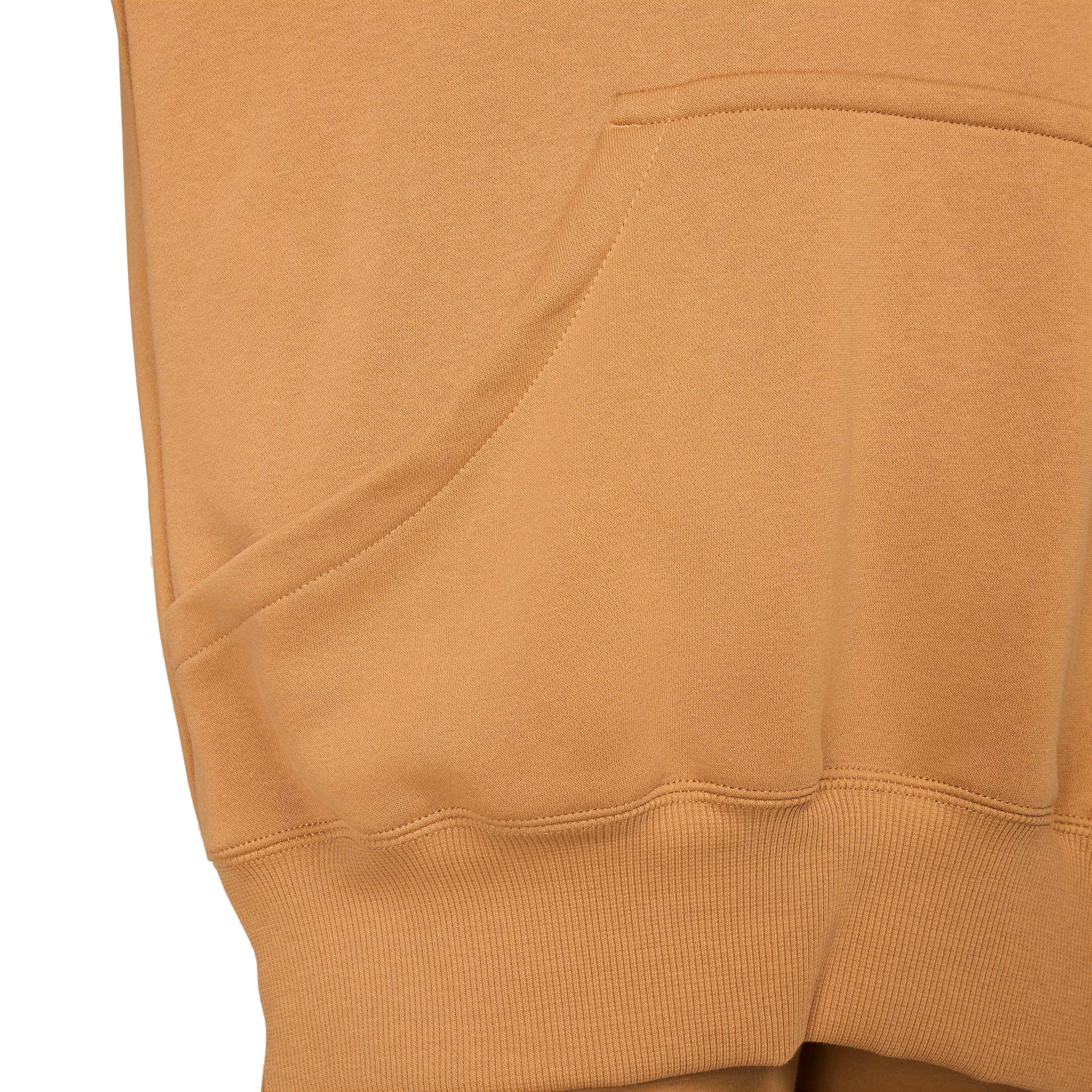 Nike Women's Sportswear Phoenix Swoosh Fleece Oversized Pullover Hoodie - BROWN Thumbnail View 6