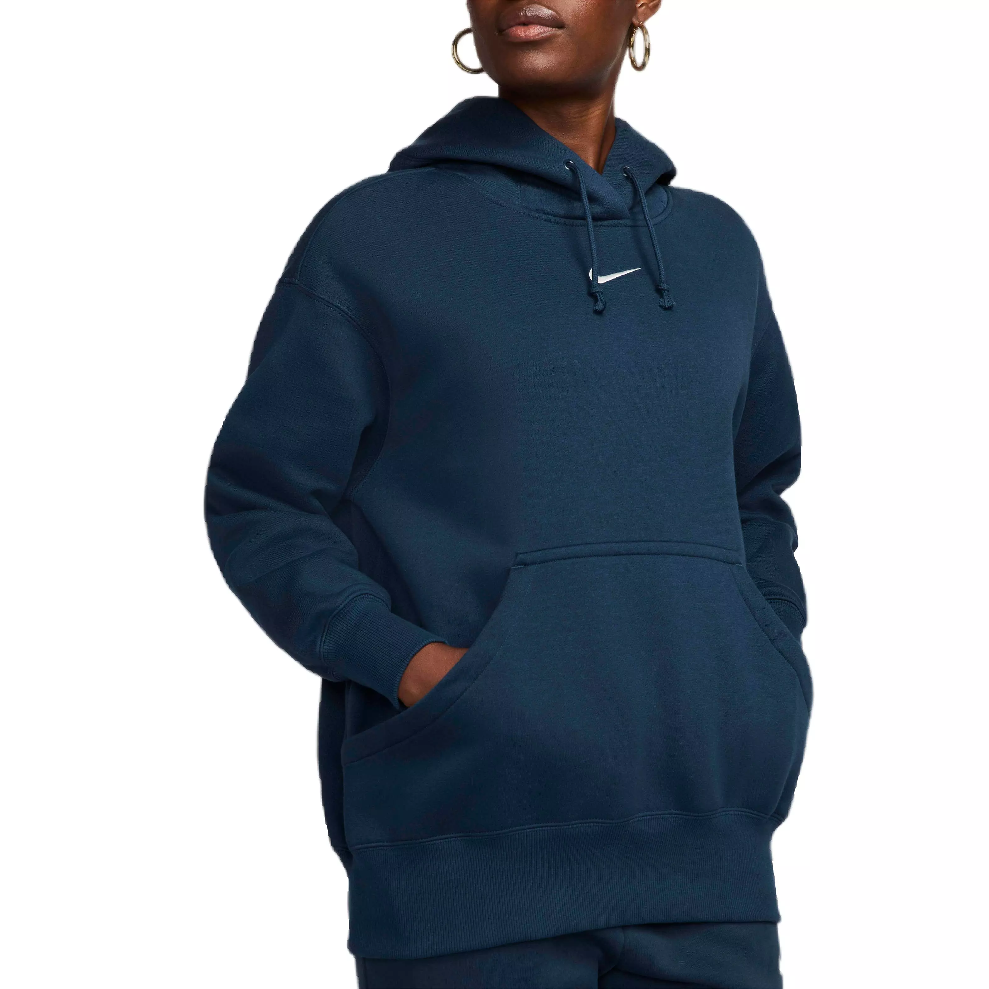 Nike Women's Sportswear Phoenix Fleece Oversized Pullover Hoodie - NAVY