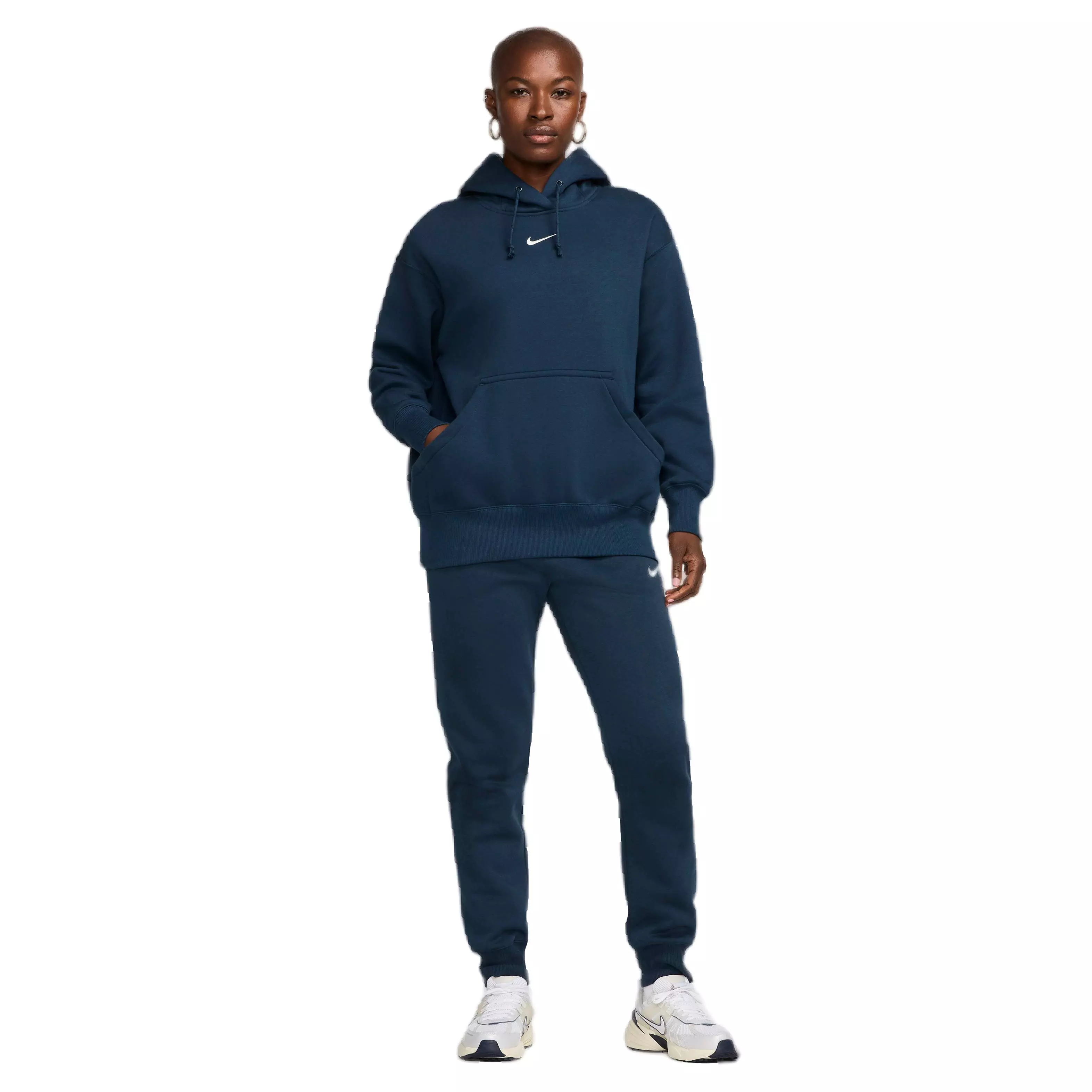 Nike Women's Sportswear Phoenix Fleece Oversized Pullover Hoodie - NAVY