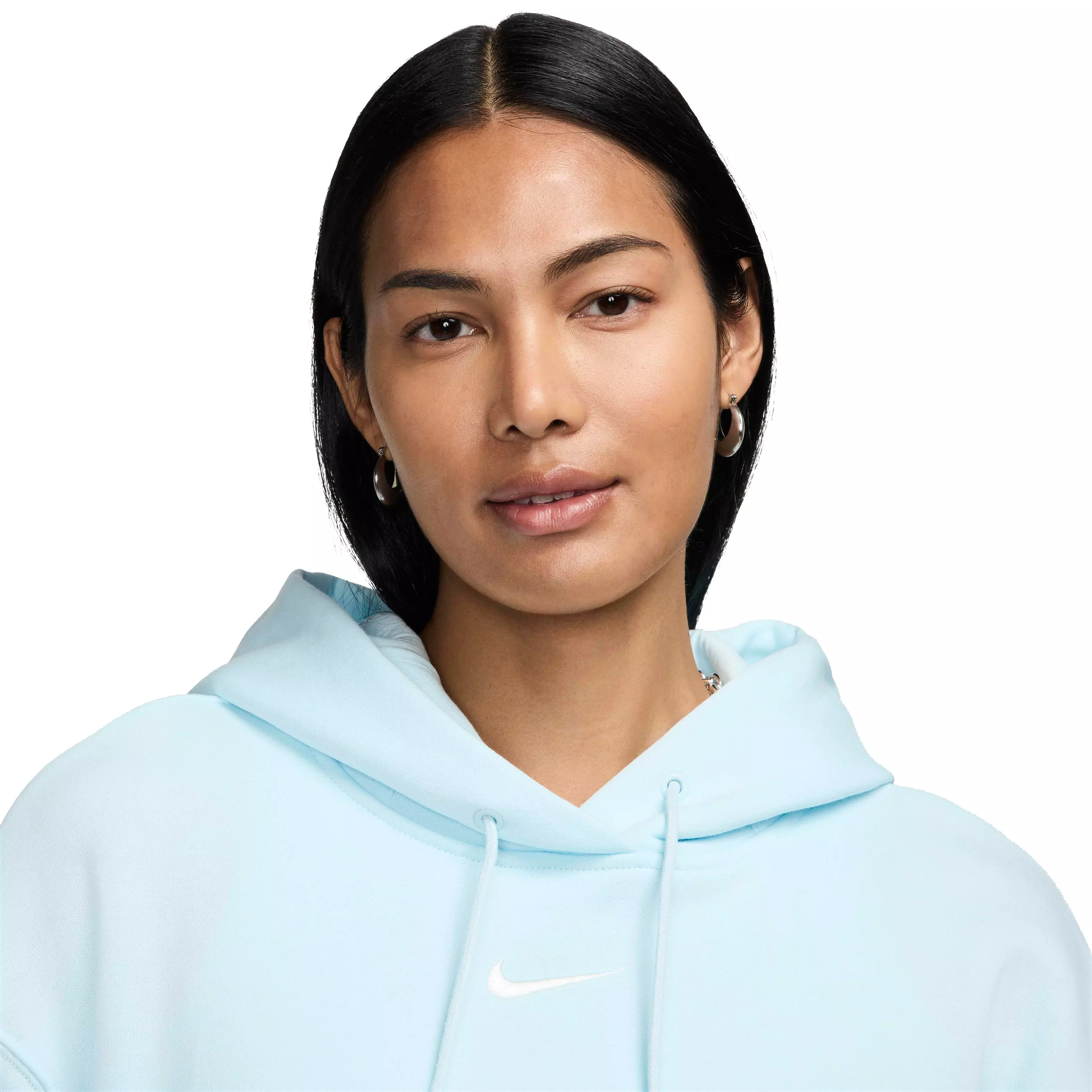 Nike Women's Sportswear Phoenix Fleece Oversized Pullover Hoodie - BLUE