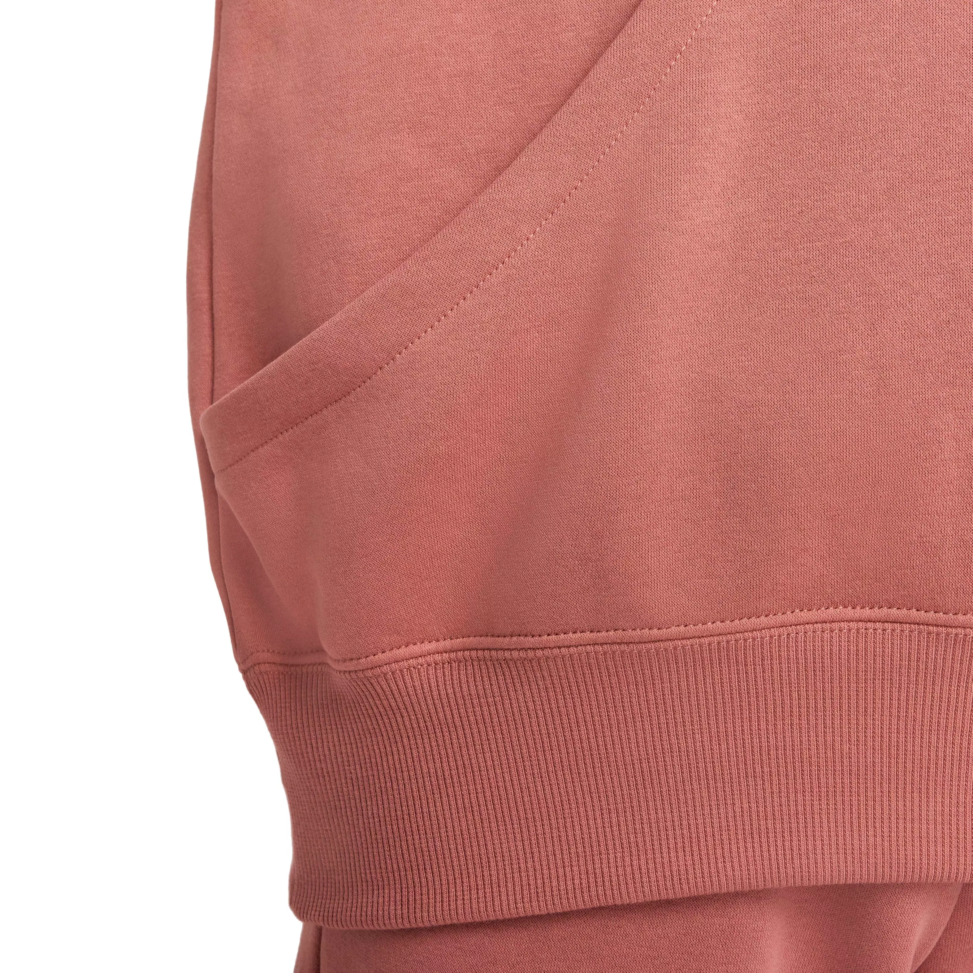 Nike Women's Sportswear Phoenix Swoosh Fleece Oversized Pullover Hoodie - PINK