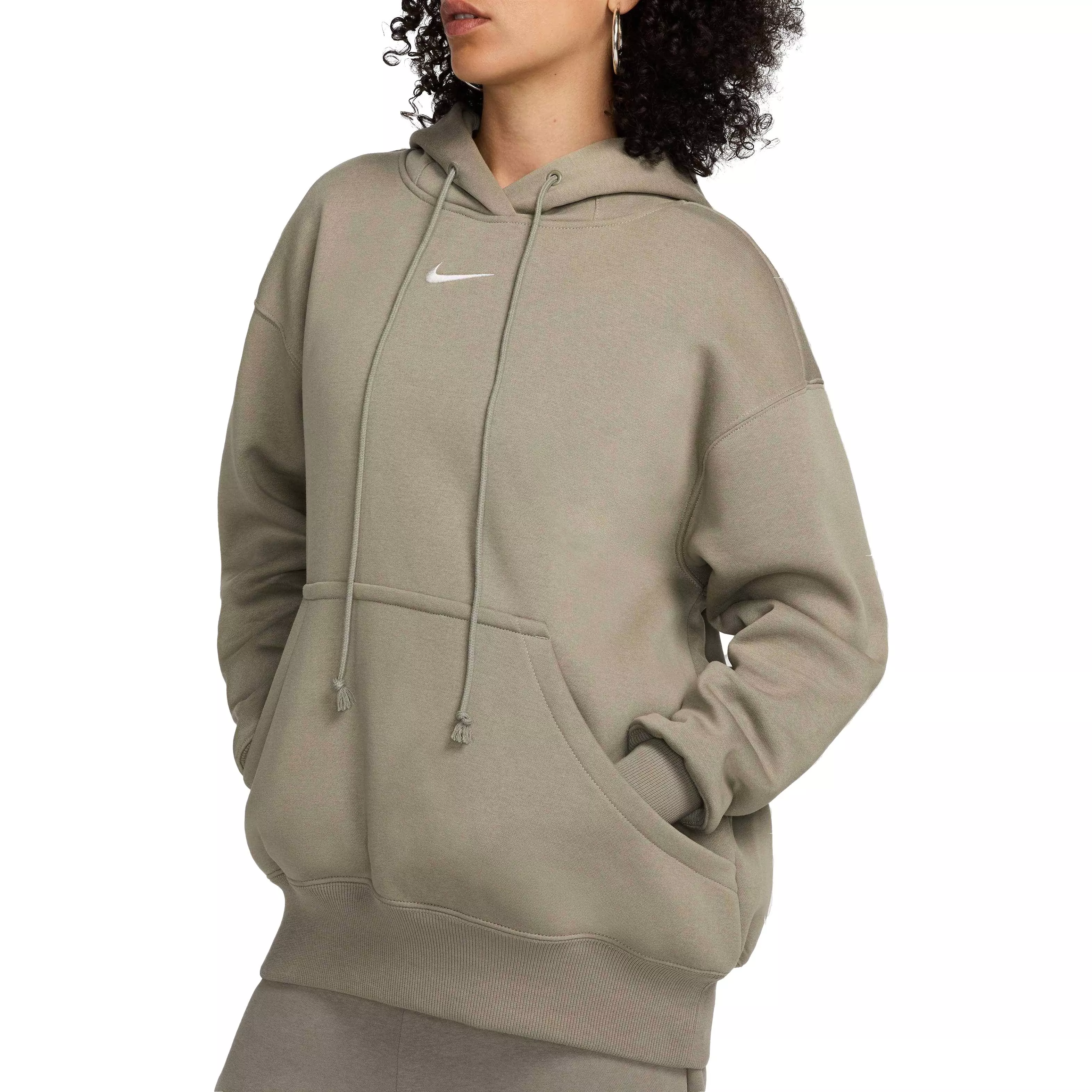 Nike Women's Sportswear Phoenix Fleece Oversized Pullover Hoodie - GREEN