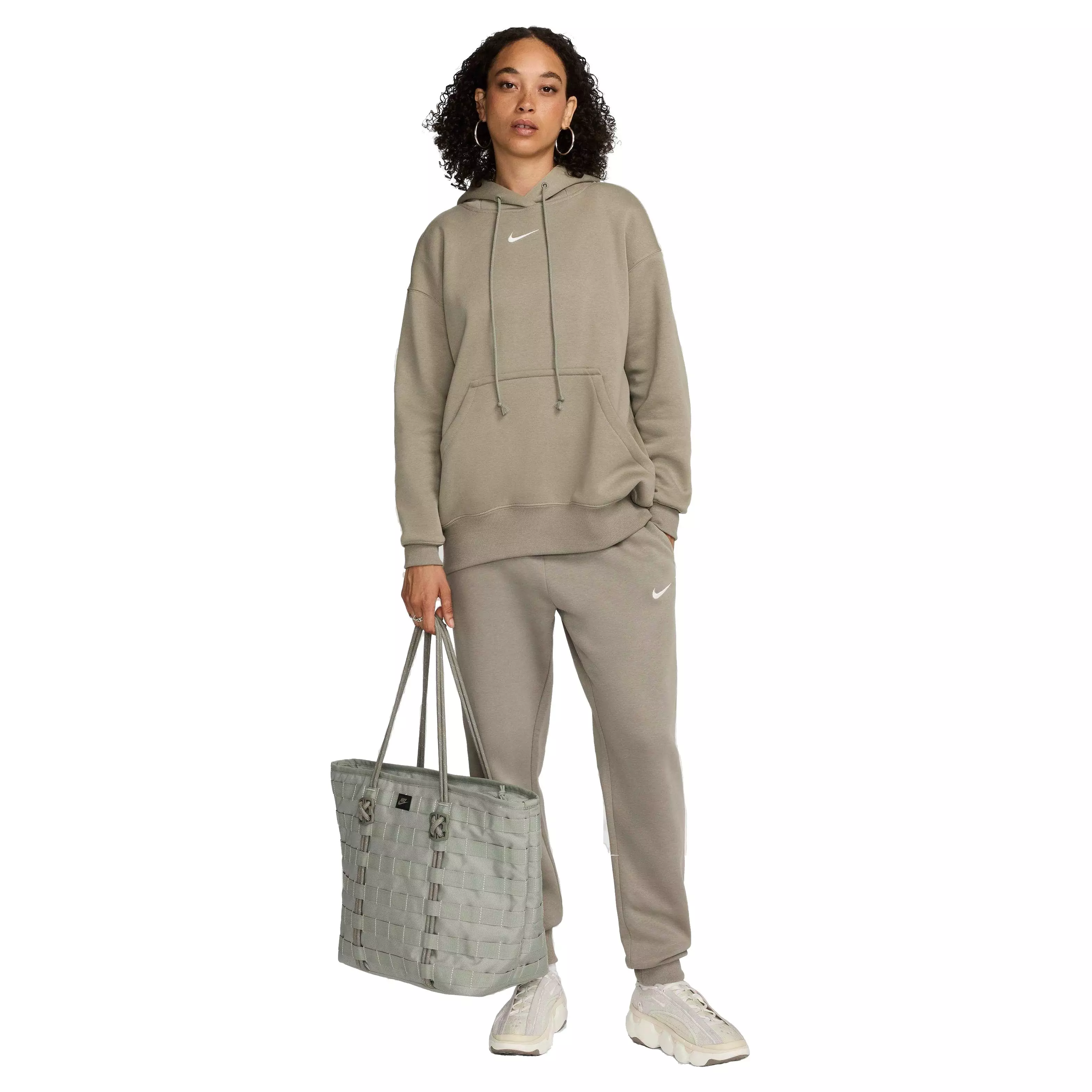 Nike Women's Sportswear Phoenix Fleece Oversized Pullover Hoodie - GREEN