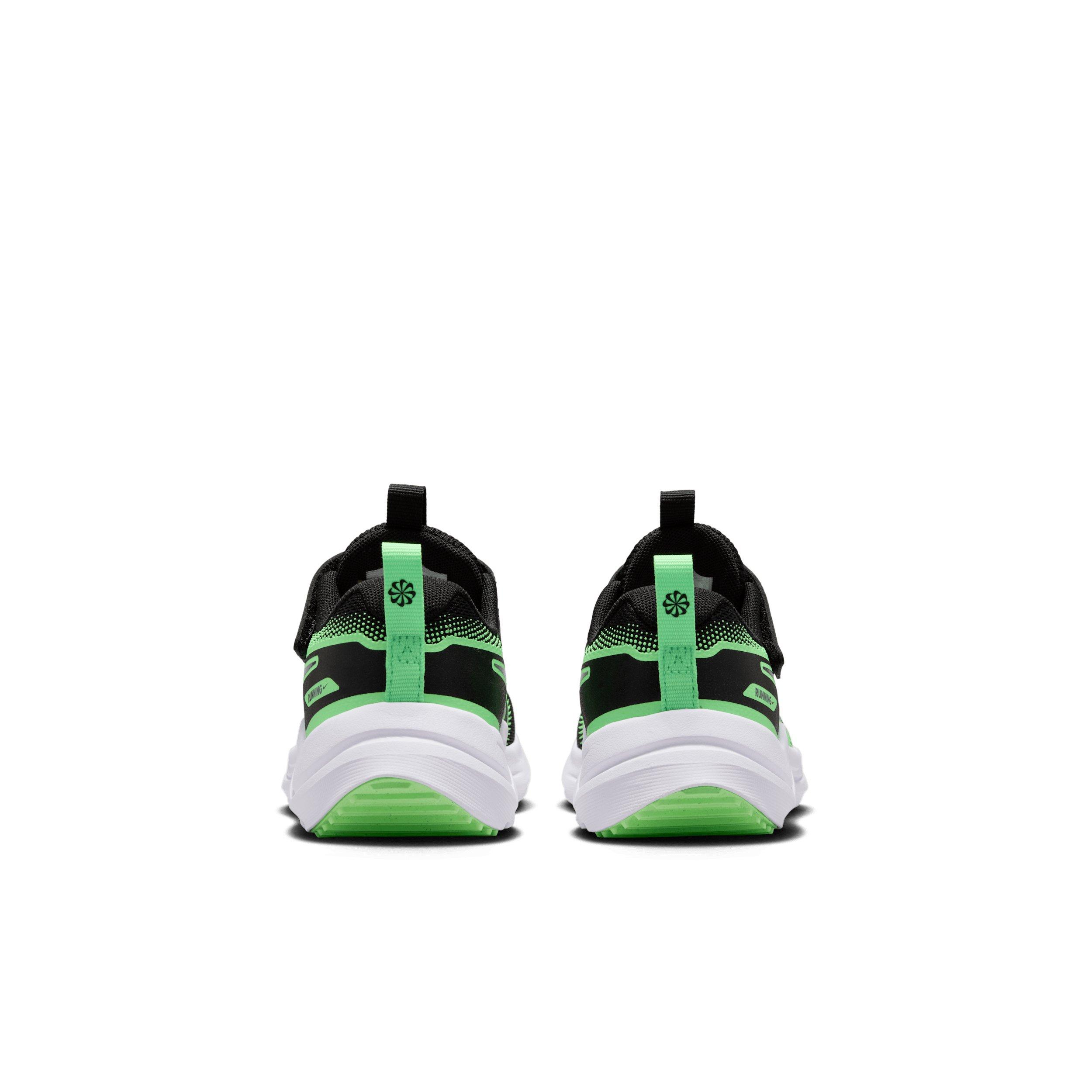 Nike Cosmic Runner "Black/Illusion Green/Cool Grey" Preschool Boys' Running Shoe - BLACK/GREEN/GREY