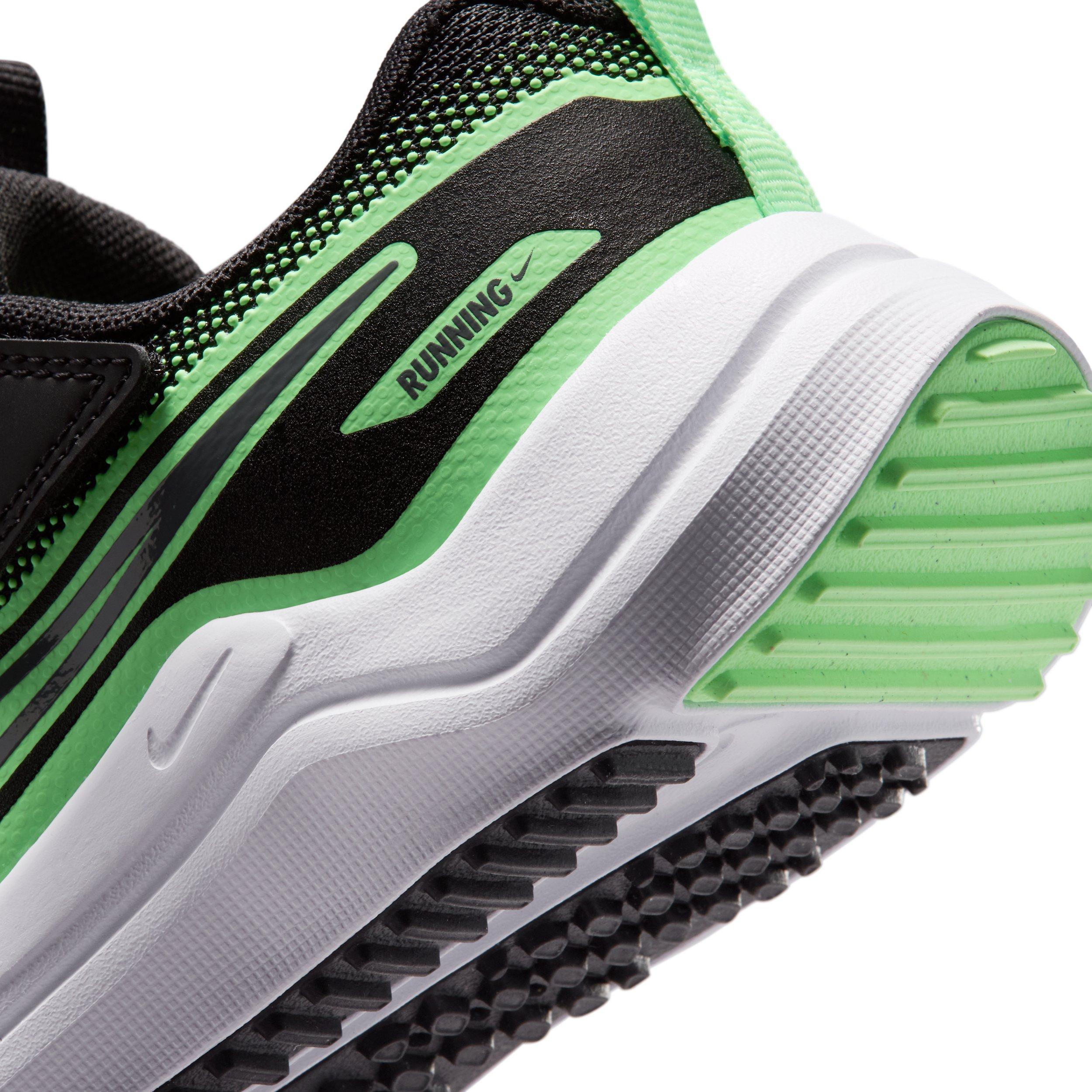 Nike Cosmic Runner "Black/Illusion Green/Cool Grey" Preschool Boys' Running Shoe - BLACK/GREEN/GREY