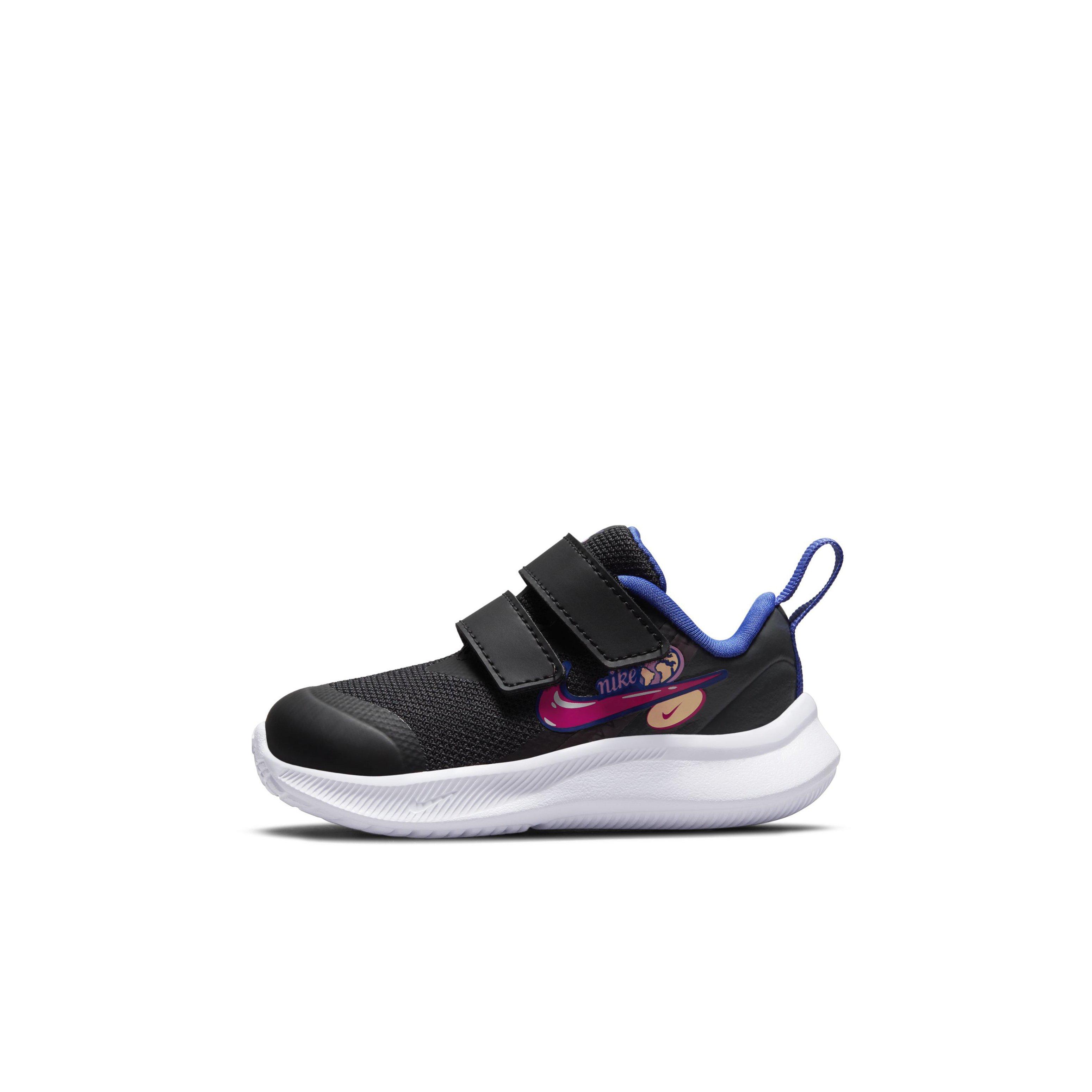Nike Star Runner 3 SE Infant Girls' "Black/Very Berry/Lapis/Pink Rise' Running Shoe