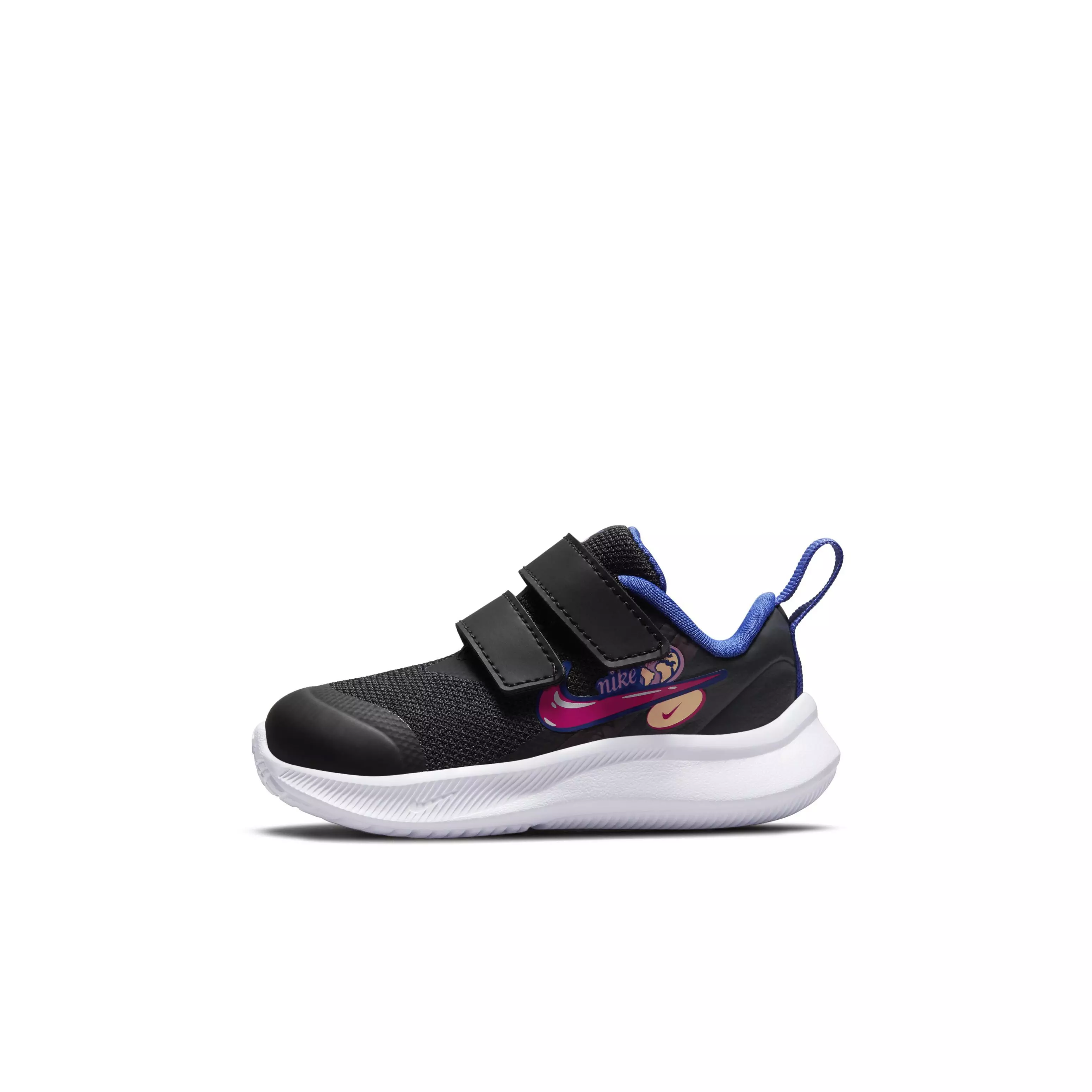 Nike Star Runner 3 SE "Black/Very Berry/Lapis/Pink Rise" Infant Girls' Running Shoe - BLACK