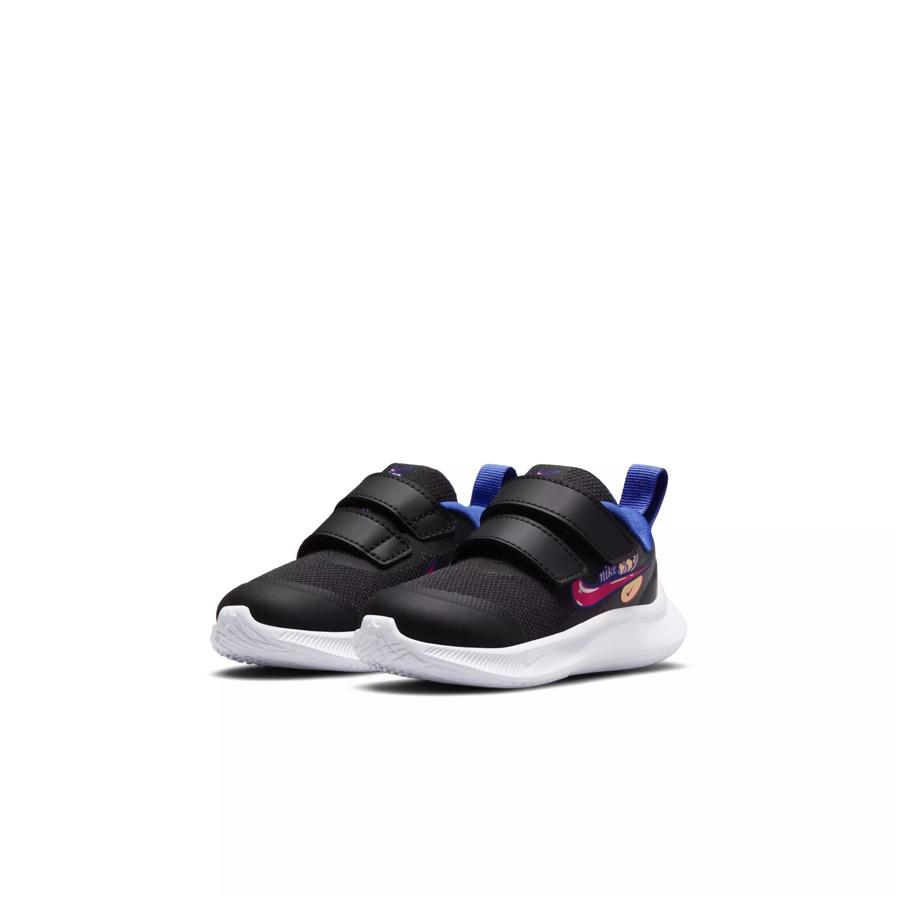 Nike Star Runner 3 SE "Black/Very Berry/Lapis/Pink Rise" Infant Girls' Running Shoe - BLACK