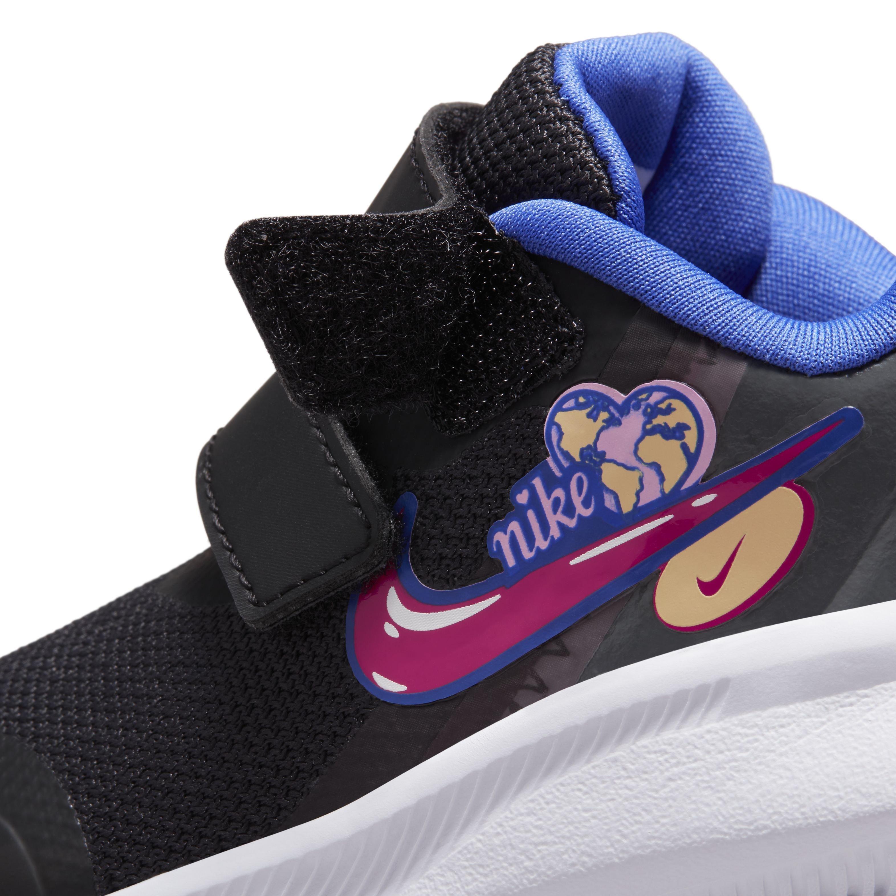 Nike Star Runner 3 SE Infant Girls' "Black/Very Berry/Lapis/Pink Rise' Running Shoe