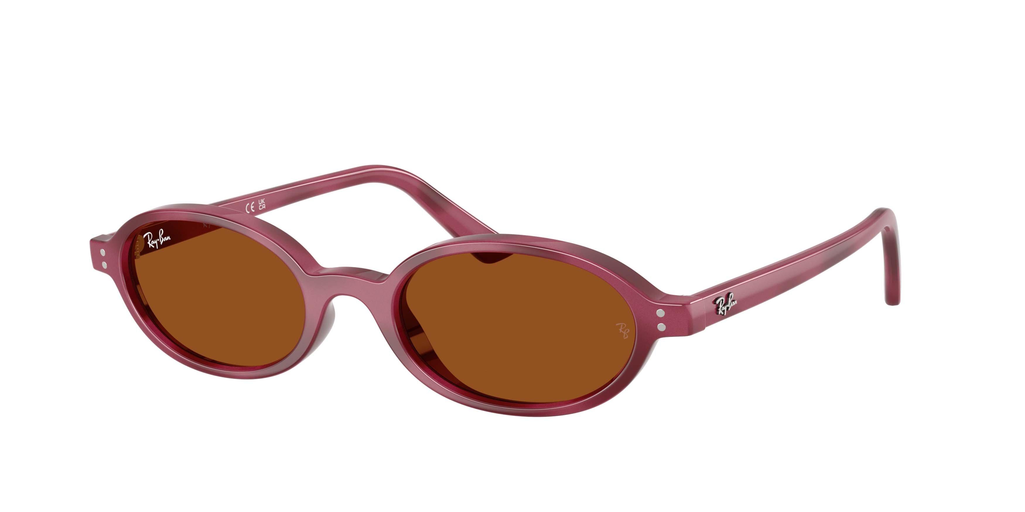 Ray-Ban Khal Bio-Based Brown Sunglasses &ndash; Violet Havana - BROWN Thumbnail View 1