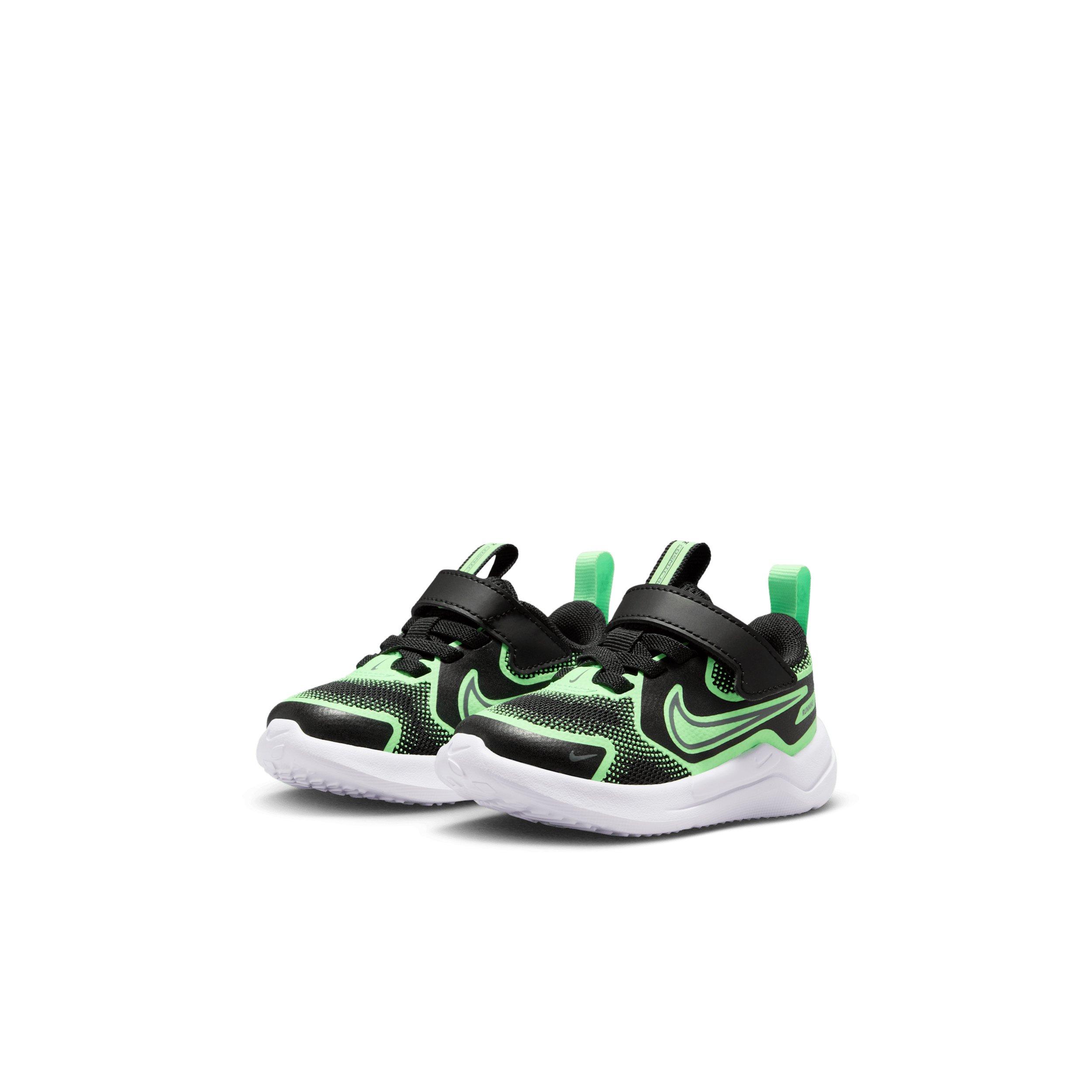 Nike Cosmic Runner "Black/Illusion Green/Cool Grey" Infant Boys' Running Shoe - BLACK/GREEN/GREY