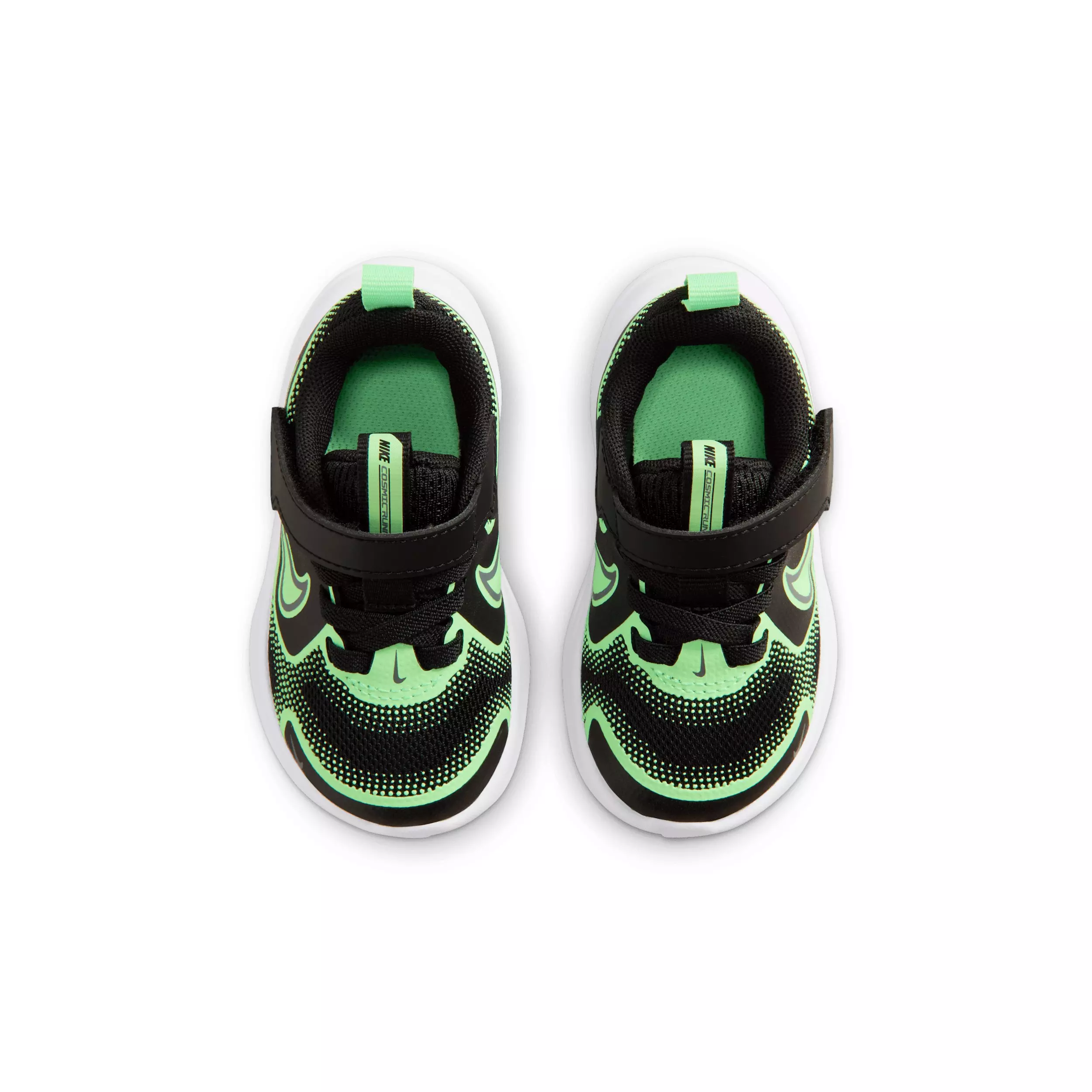 Nike Cosmic Runner "Black/Illusion Green/Cool Grey" Infant Boys' Running Shoe - BLACK/GREEN/GREY