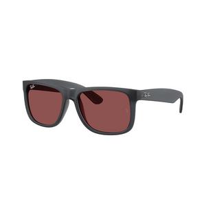 Ray-Ban Justin Dark Violet Sunglasses &ndash; Matte Opal Grey