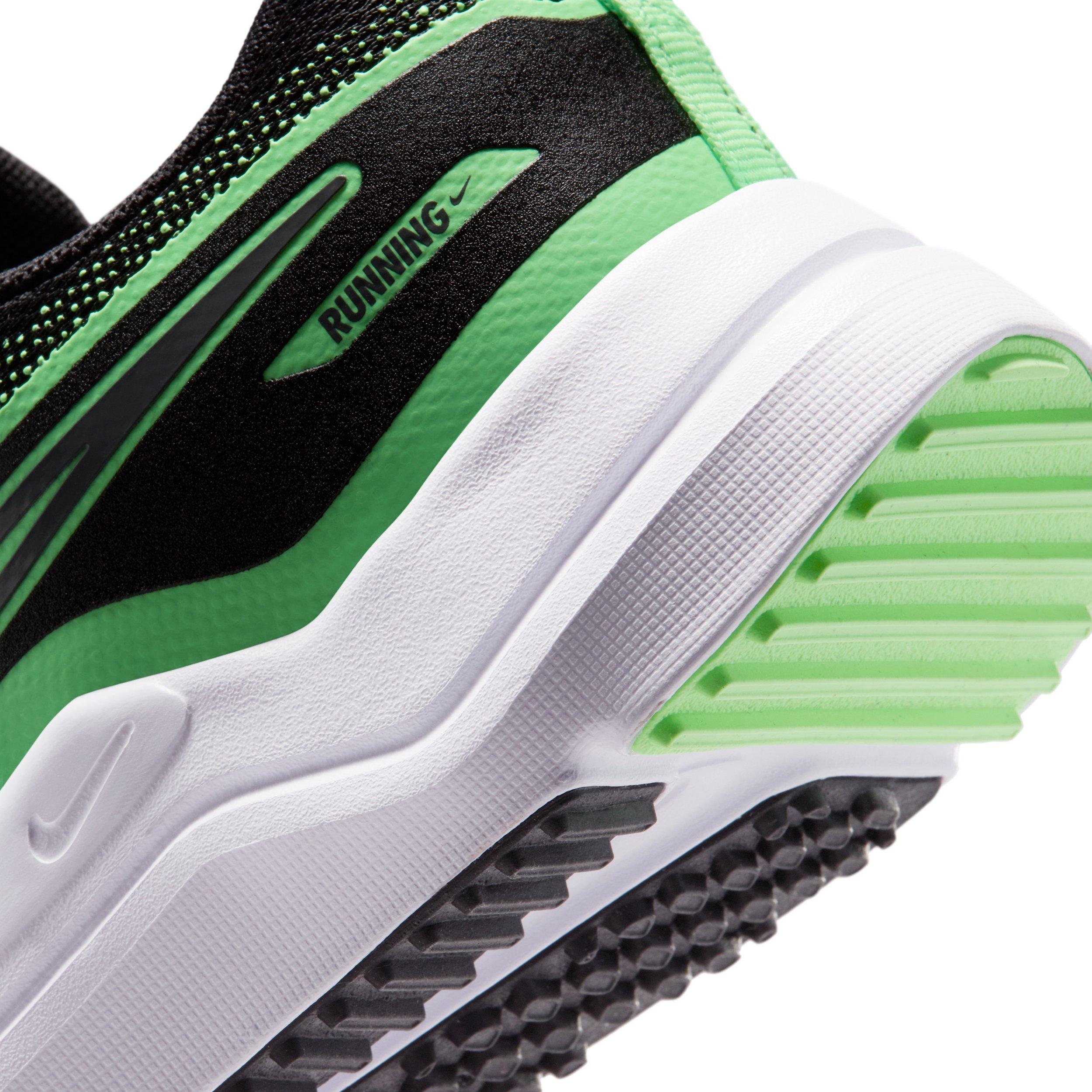 Nike Cosmic Runner "Black/Illusion Green/Cool Grey" Grade School Boys' Running Shoe - BLACK/GREEN/GREY